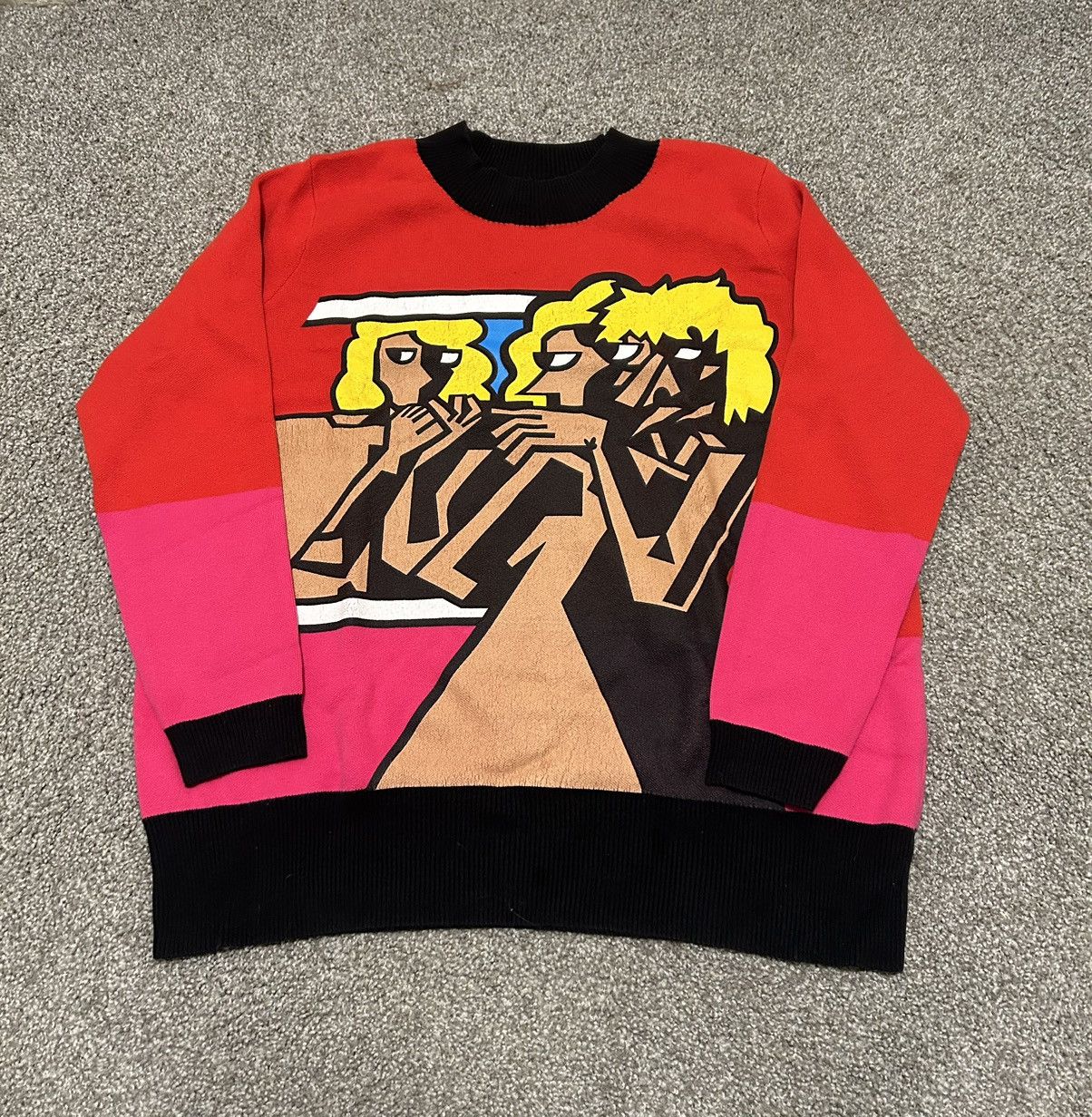 Kodone Kodone “U&Me” Red Sweater - Large Size US L / EU 52-54 / 3 - 1 Thumbnail