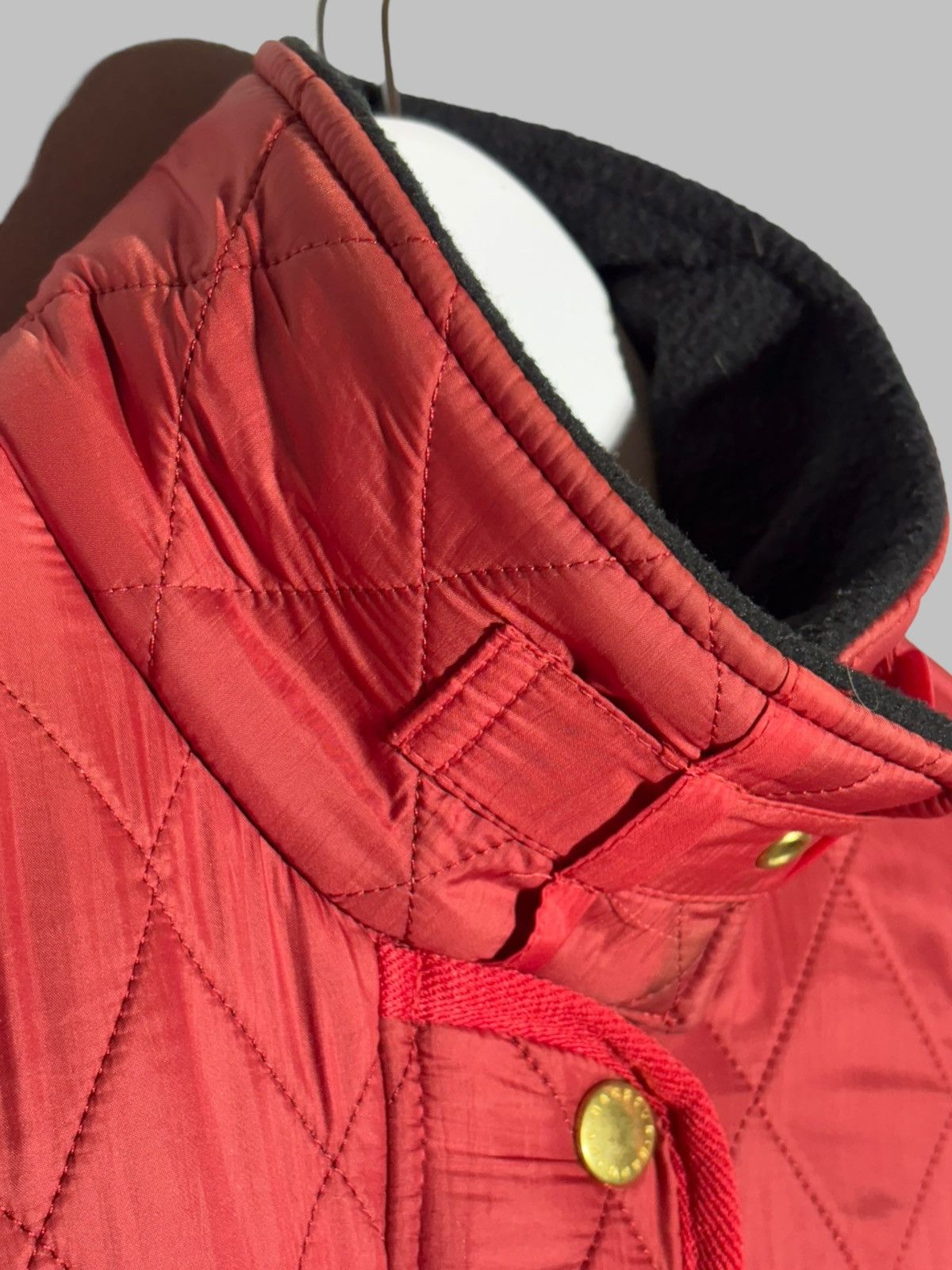Barbour 🔥 BARBOUR INTERNATIONAL BELTED QUILTED JACKET MOTO HOT RED Size M / US 6-8 / IT 42-44 - 11 Thumbnail