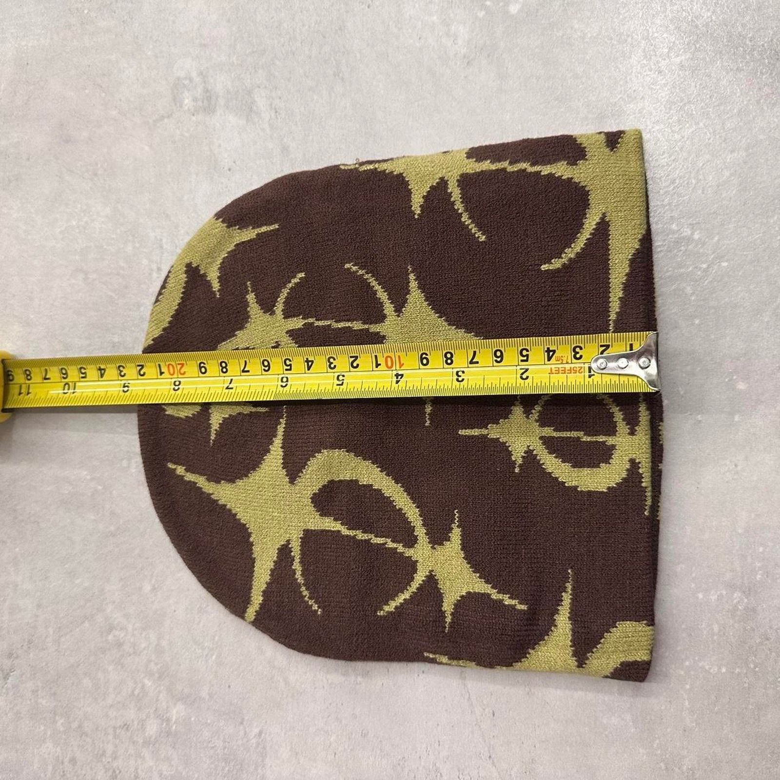 Other Brown beanie with unique green Size ONE SIZE - 3 Thumbnail