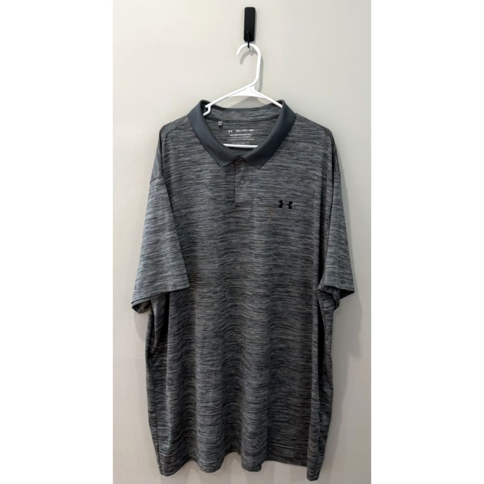 Under Armour Under Armour The Performance Polo Golf Gray Shirt Mens 4XL Relaxed Fit Shirt Size US XXL / EU 58 / 5 - 2 Thumbnail