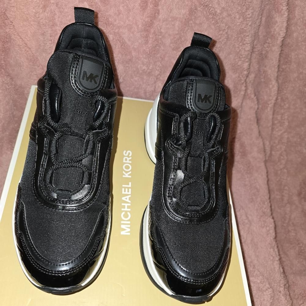 Michael Kors Olympia Mixed-Media Trainer Size US 8 / IT 38 - 6 Thumbnail