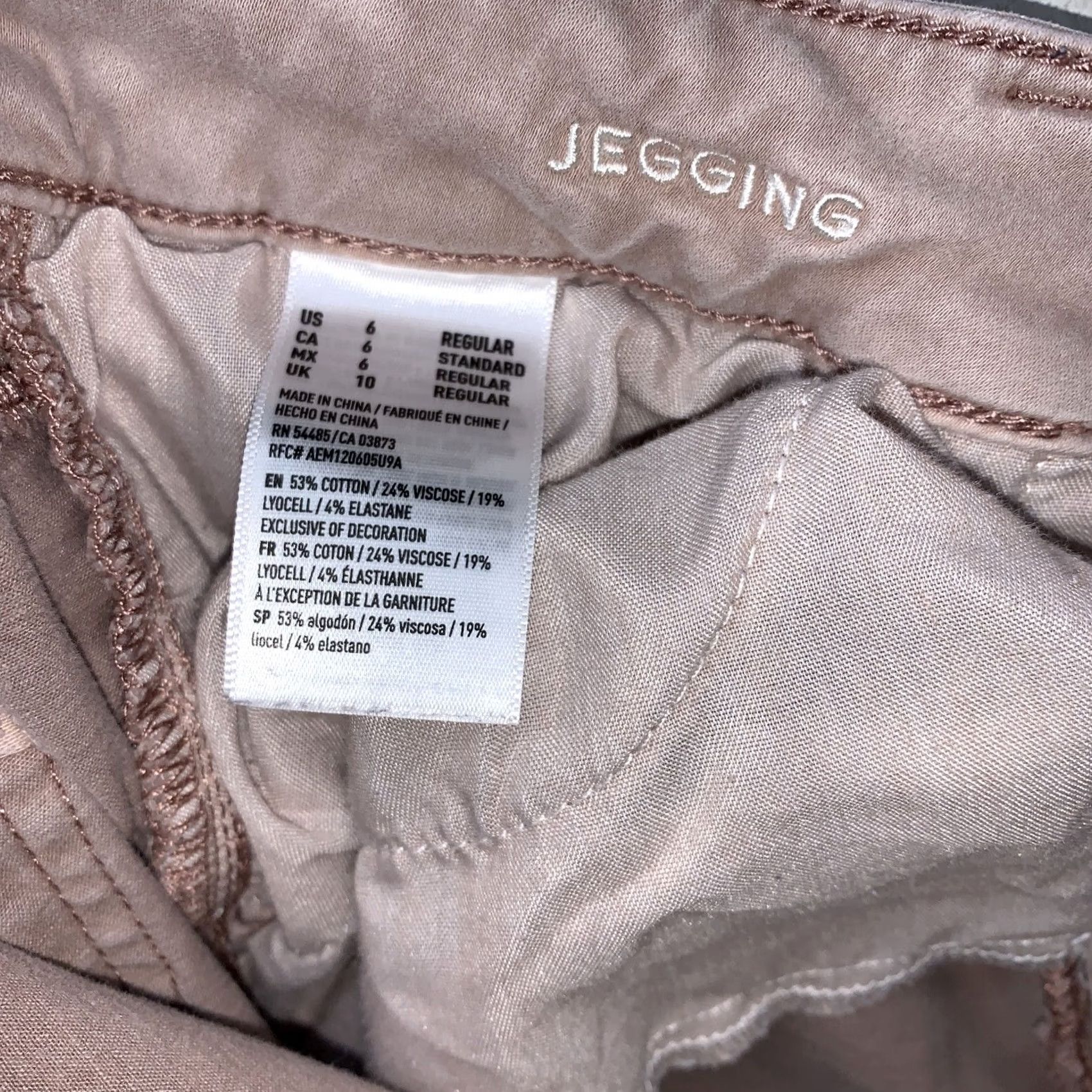American Eagle Outfitters American Eagle Womens SZ 6 Super Stretch Pink Jegging Jeans #2587 Size 28" / US 6 / IT 42 - 7 Thumbnail