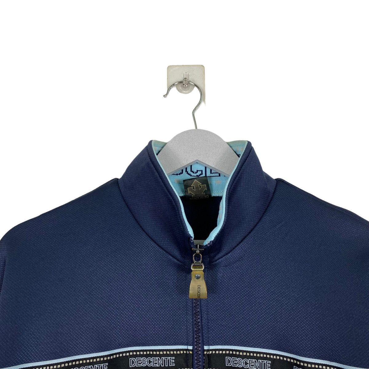 Descente × Japanese Brand 💥90s DESCENTE SPORT TRACK TOP ZIPER JACKET Size US L / EU 52-54 / 3 - 4 Thumbnail