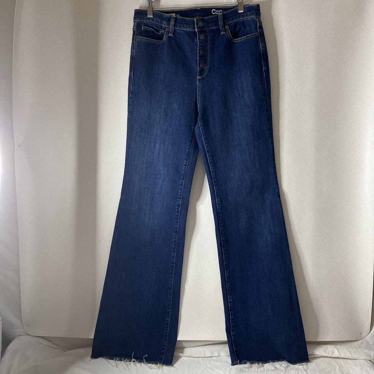 Gap Gap Authentic Flare High Rise Dark Women's Jeans Sz 30R NWT Size 30" / US 8 / IT 44 - 2 Thumbnail