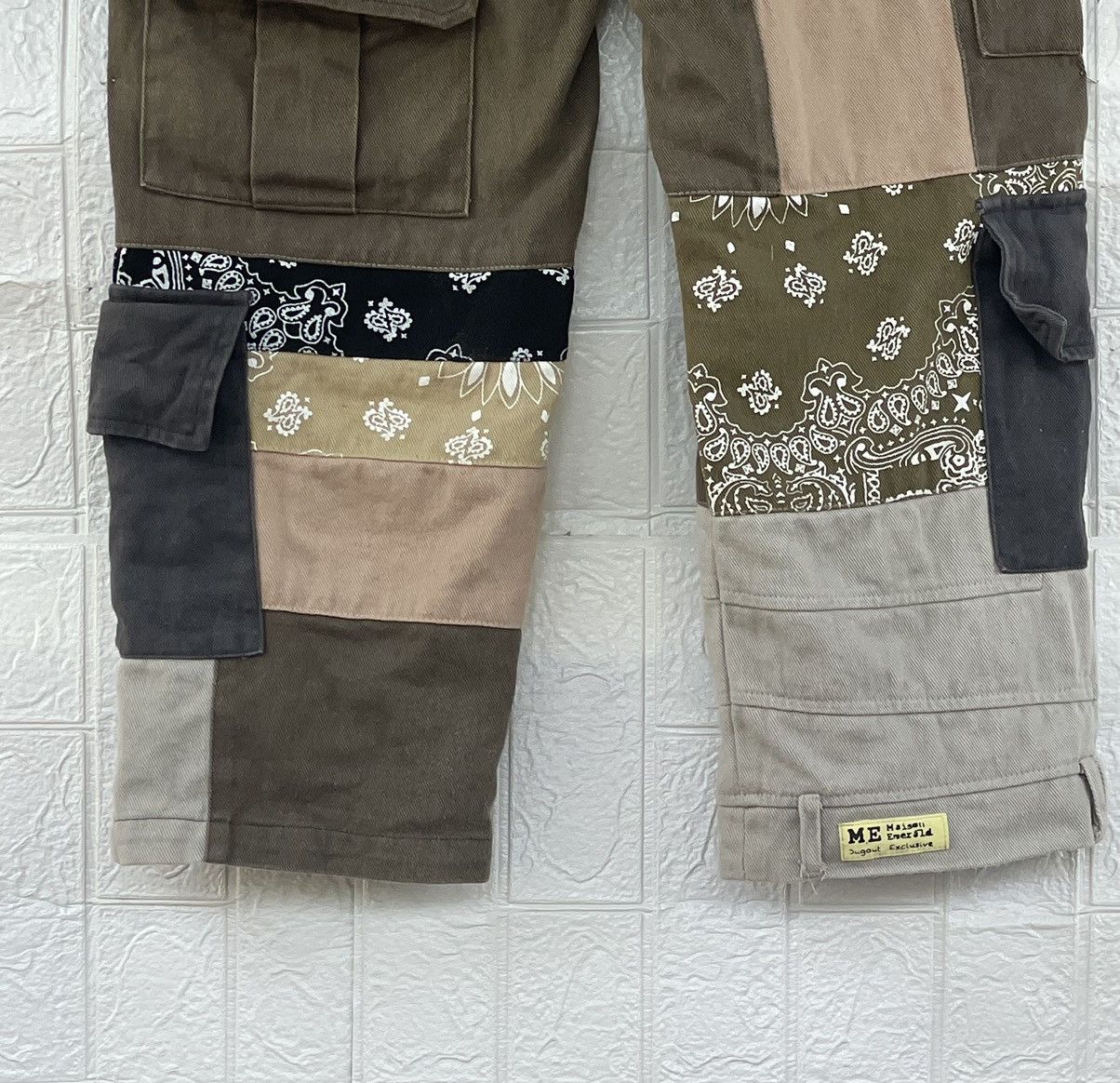 Japanese Brand Vintage Maison Patchwork Cargopant Size US 30 / EU 46 - 10 Thumbnail