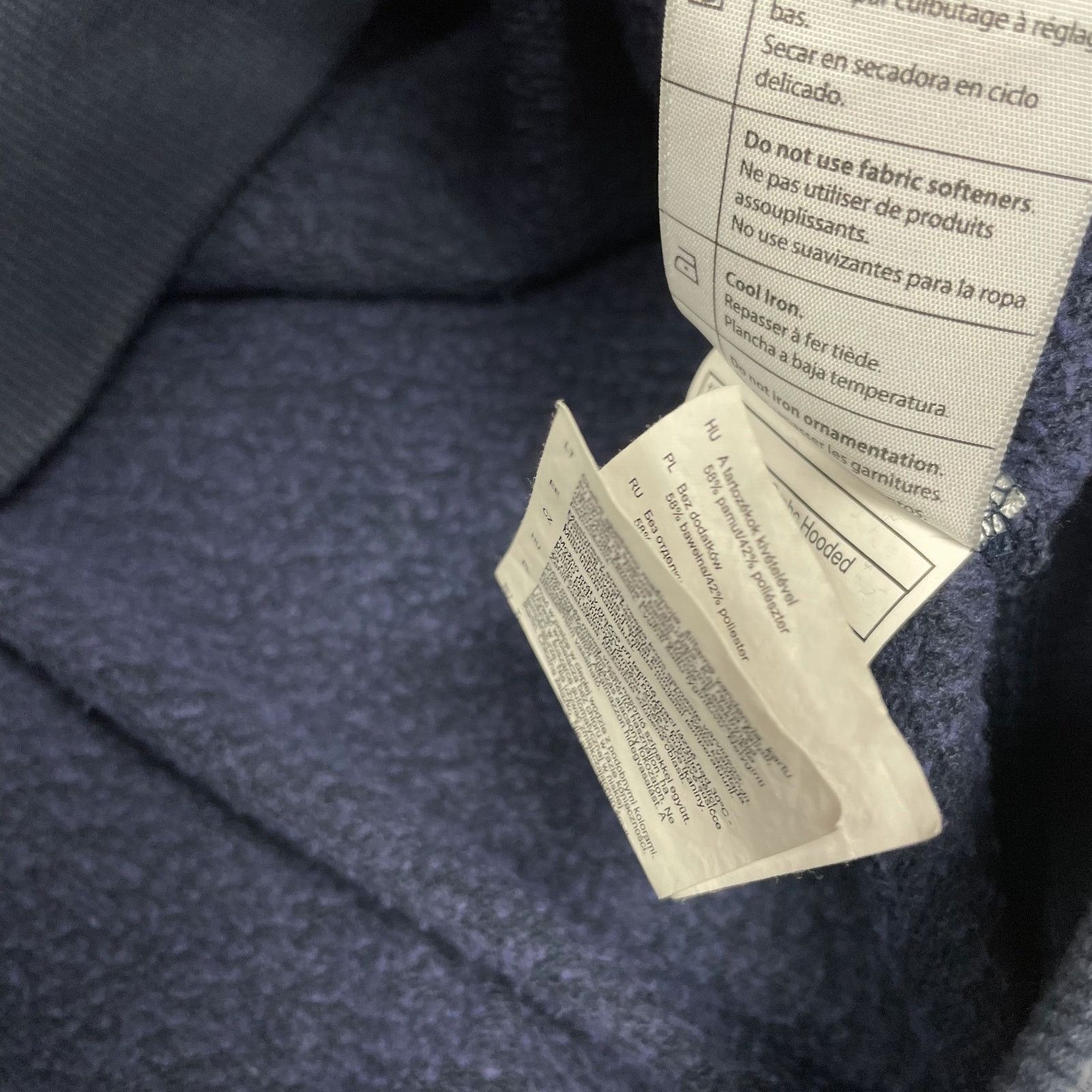 Carhartt Carhartt Force Delmont Signature Men's Navy Cotton Hoodie M Size US M / EU 48-50 / 2 - 10 Thumbnail