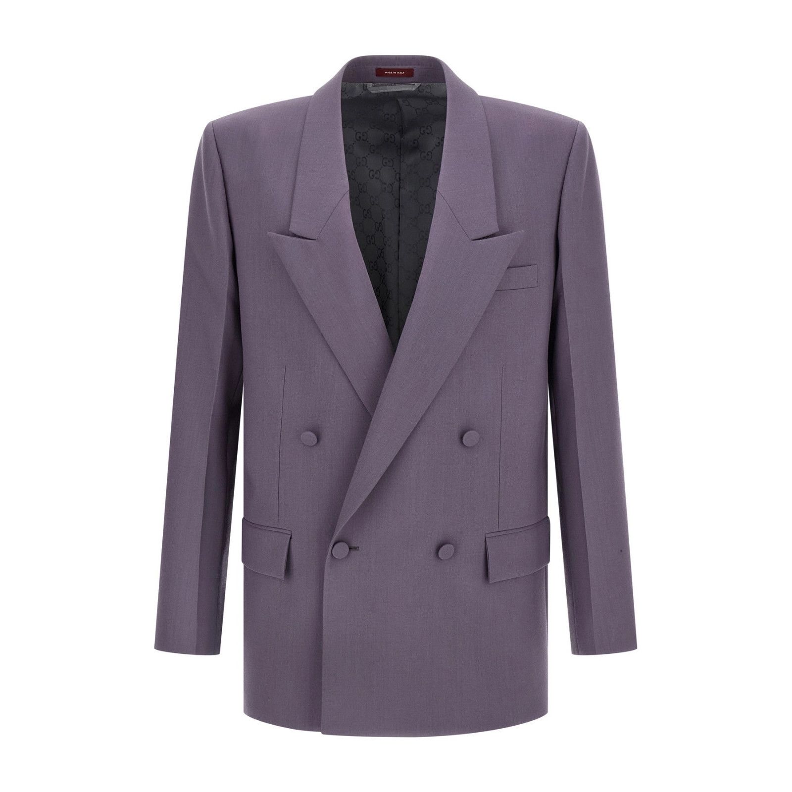Gucci GUCCI Purple Wool Double Breasted Blazer Jacket New & Authen Size US L / EU 52-54 / 3 - 1 Thumbnail