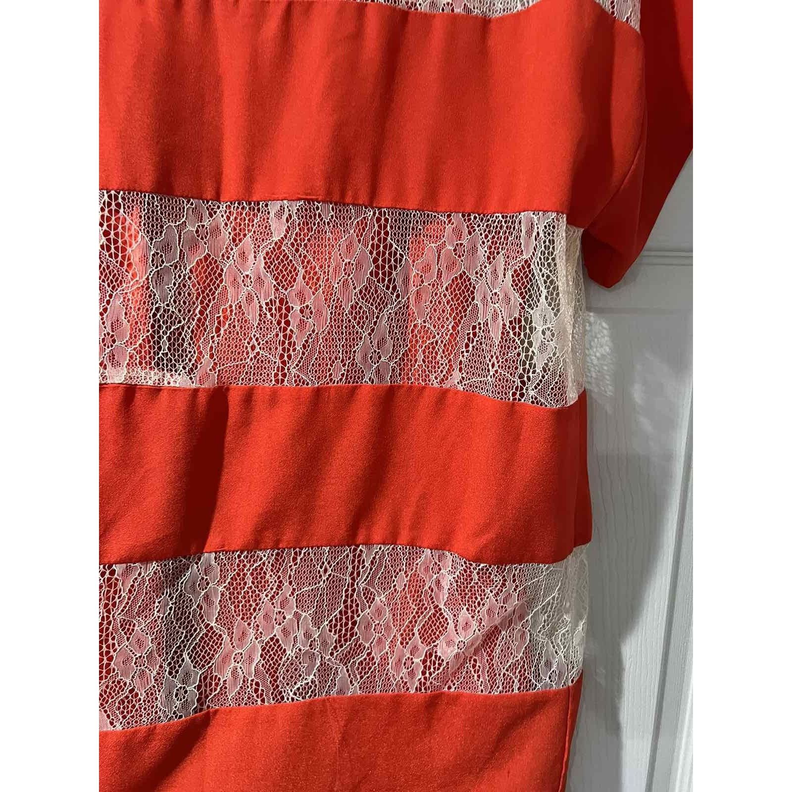 & Other Stories M.M.Couture Italy Women 100% Silk blouse Red Top S A001987 Size S / US 4 / IT 40 - 5 Thumbnail