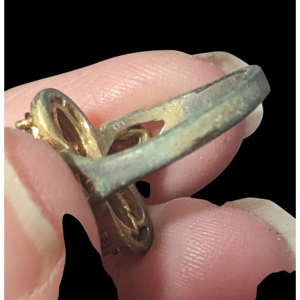 Other Vintage Elegant Floral Purple Stone Gold Tone Ring Size 6 Size ONE SIZE - 15 Thumbnail
