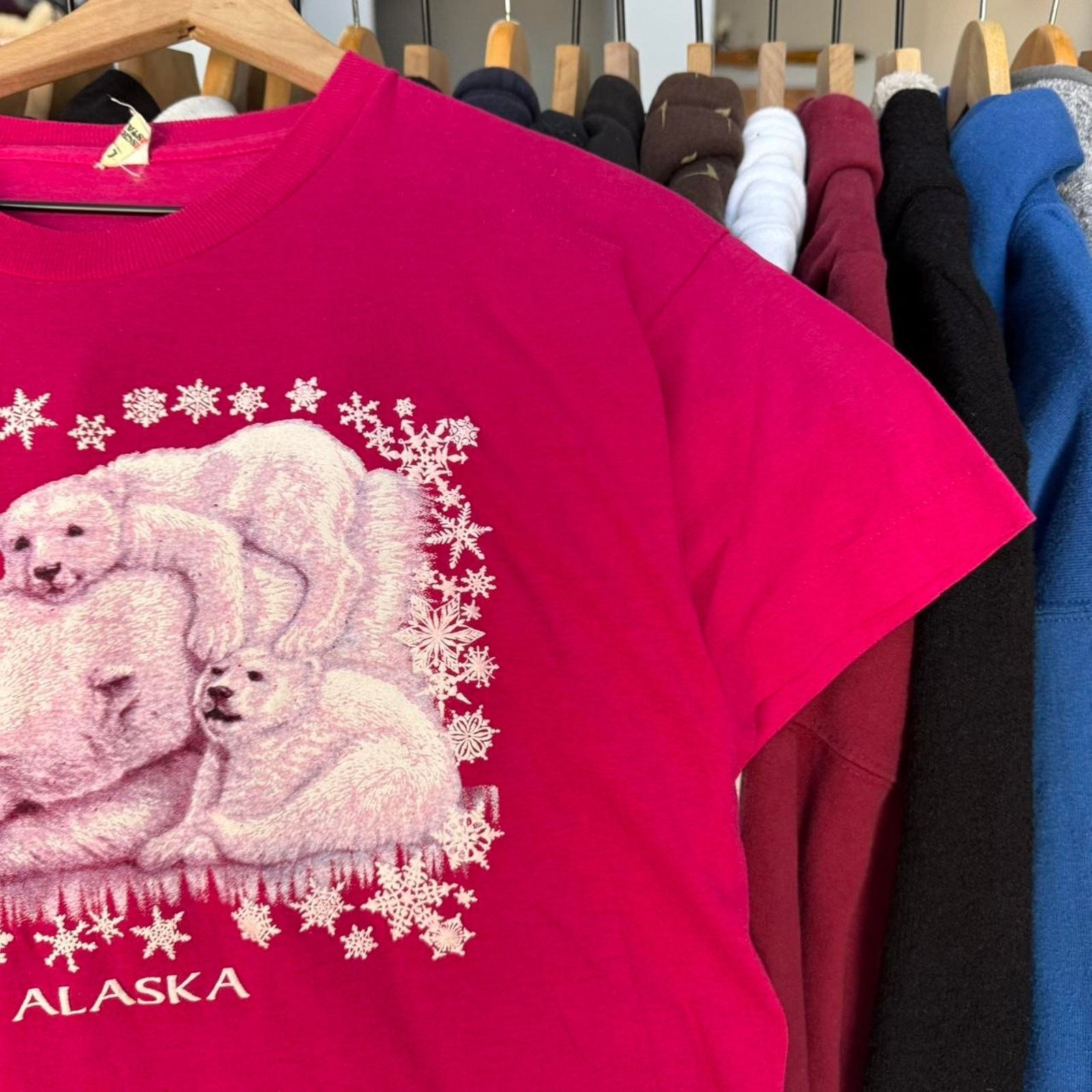Other Vintage Joy Campbell Polar Bear Alaska Shirt In Pink Size US L / EU 52-54 / 3 - 3 Thumbnail