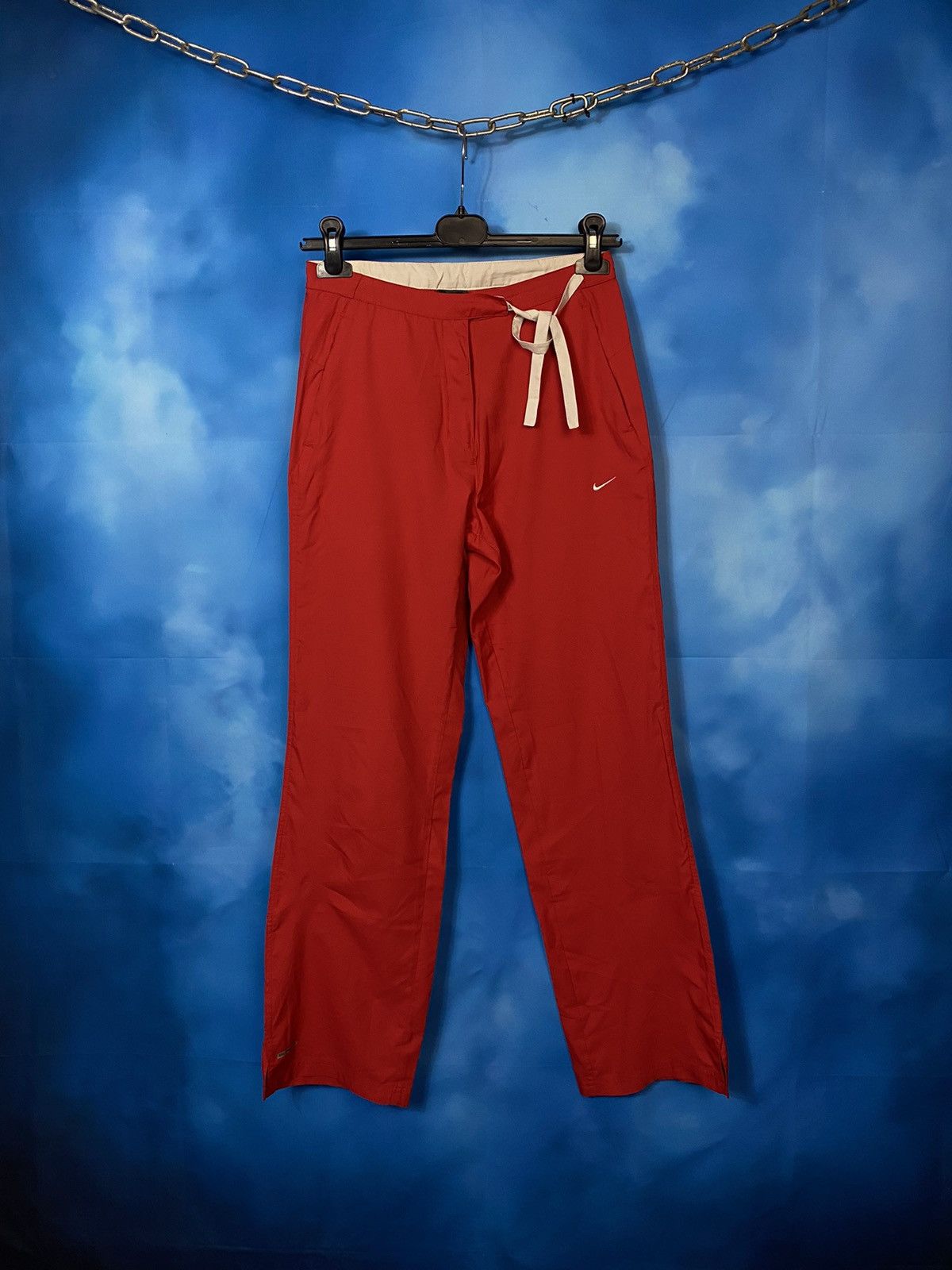 Nike × Vintage 🔥 NIKE VTG 90s ATHLETIC RED PANTS ( straight ) Size 30" / US 8 / IT 44 - 1 Thumbnail