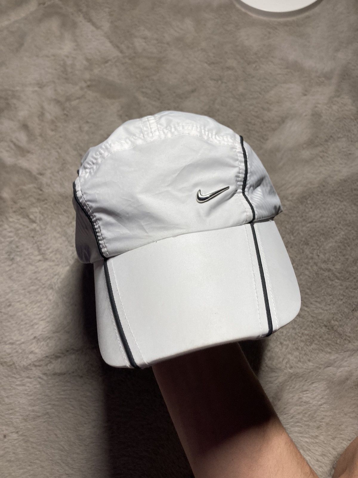 Nike × Vintage ⛩️Vintage Nike cap Y2K 5panel Hat Cap Rare drill shox like tn Size ONE SIZE - 7 Thumbnail