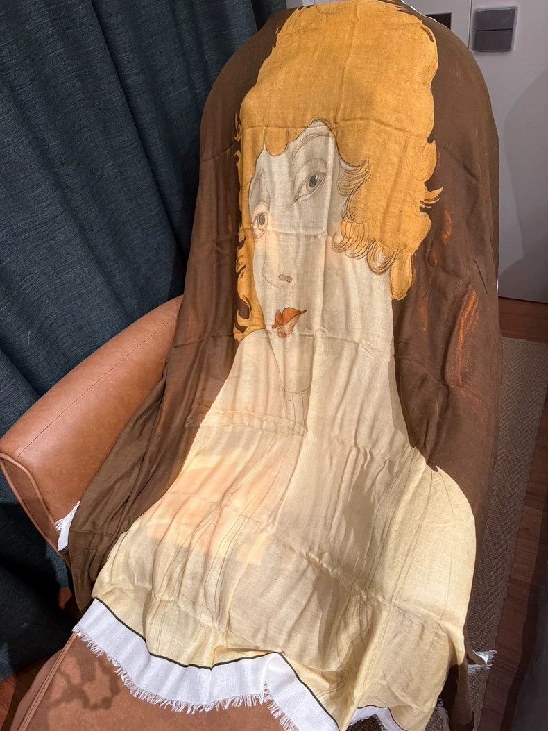 Loewe LOEWE Portrait scarf, material 90% Modal fiber +10% cashme Size ONE SIZE - 2 Thumbnail