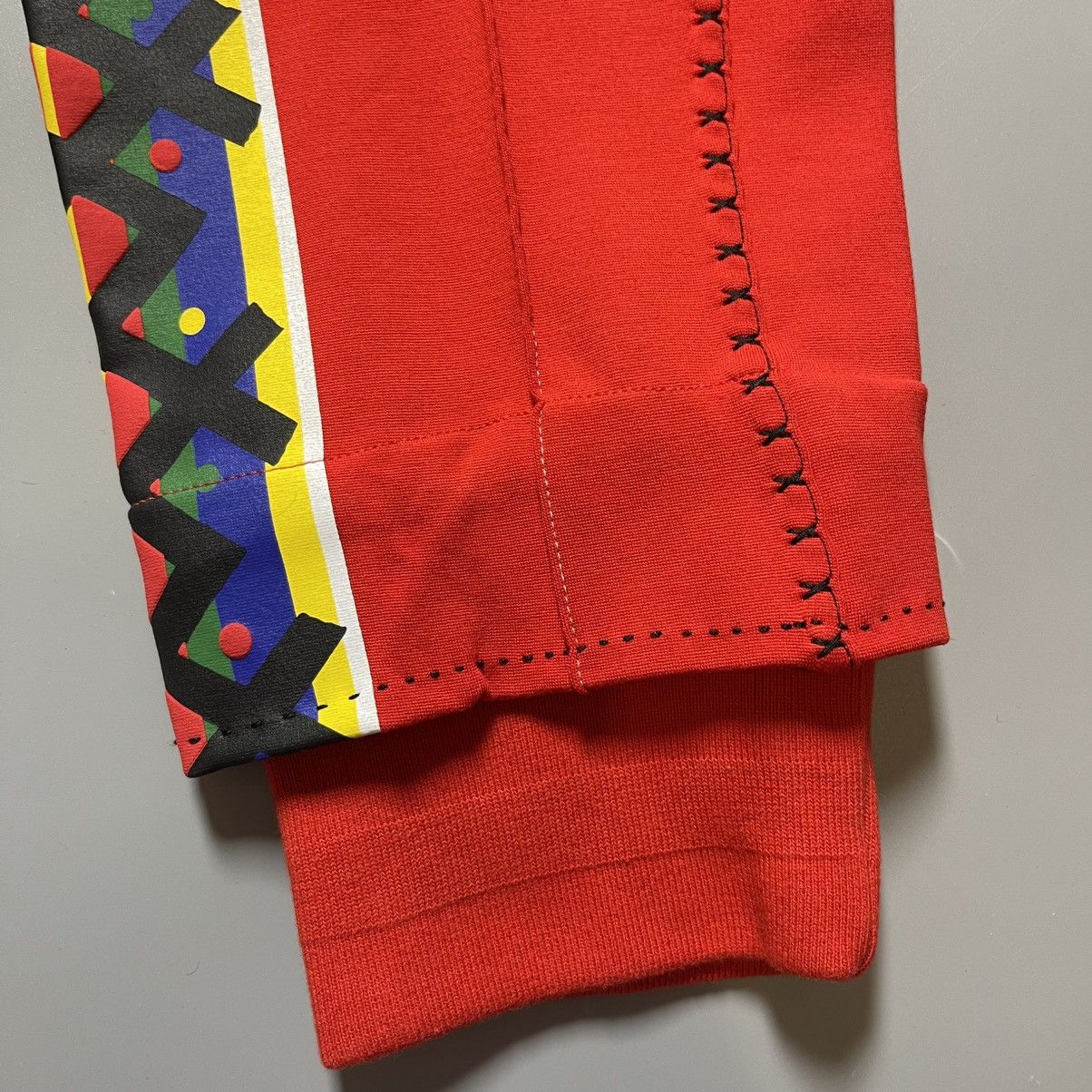 Puma × Vintage Puma x Jahnkoy Track Pants Stretch Waist Red Mens Joggers Size US 30 / EU 46 - 4 Thumbnail