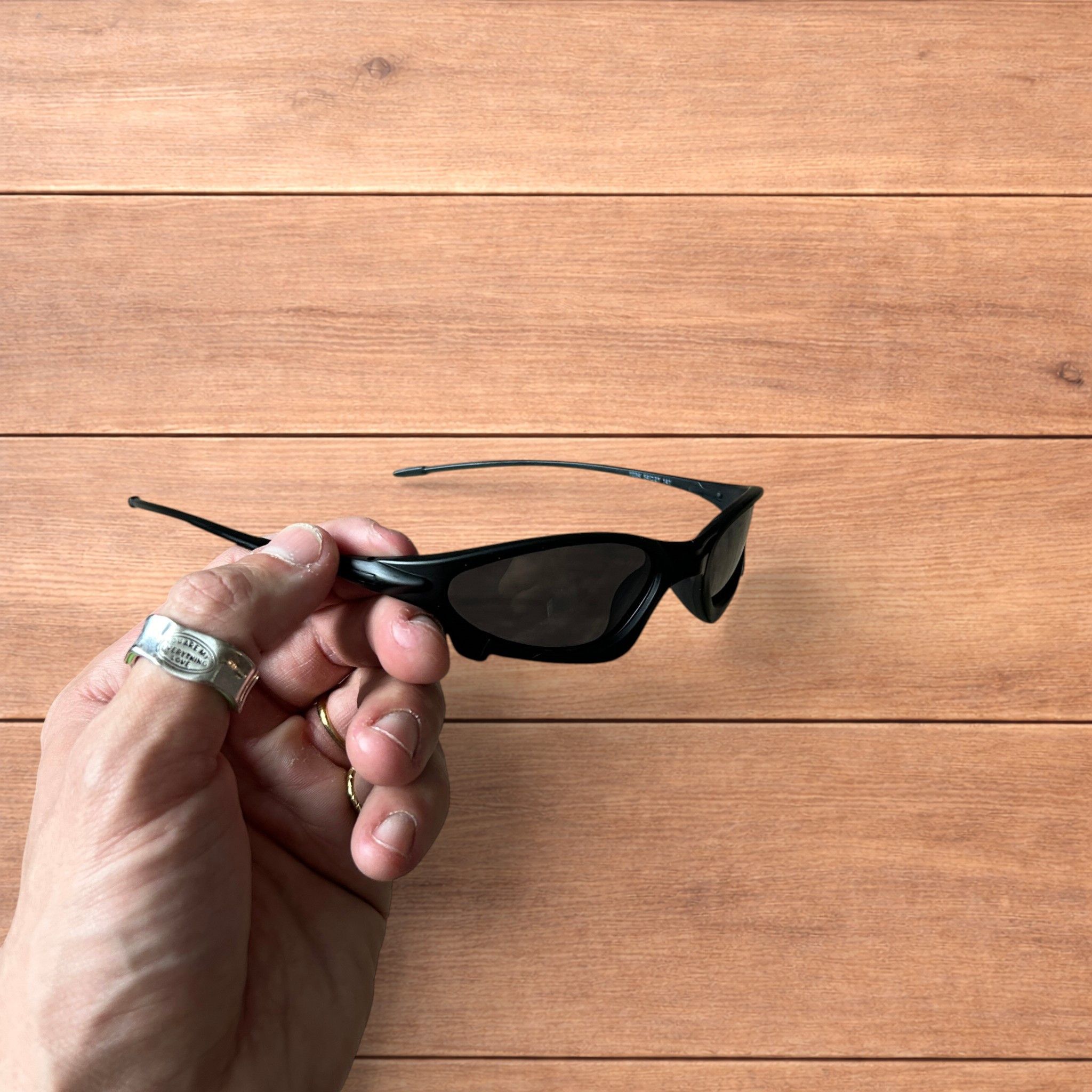 Japanese Brand Insane polarised sunglasses in black with black lens. Size ONE SIZE - 1 Thumbnail