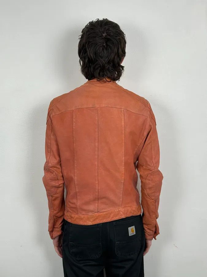 Giorgio Brato Giorgio Brato Eroded Orange Leather Jacket Size US S / EU 44-46 / 1 - 3 Thumbnail