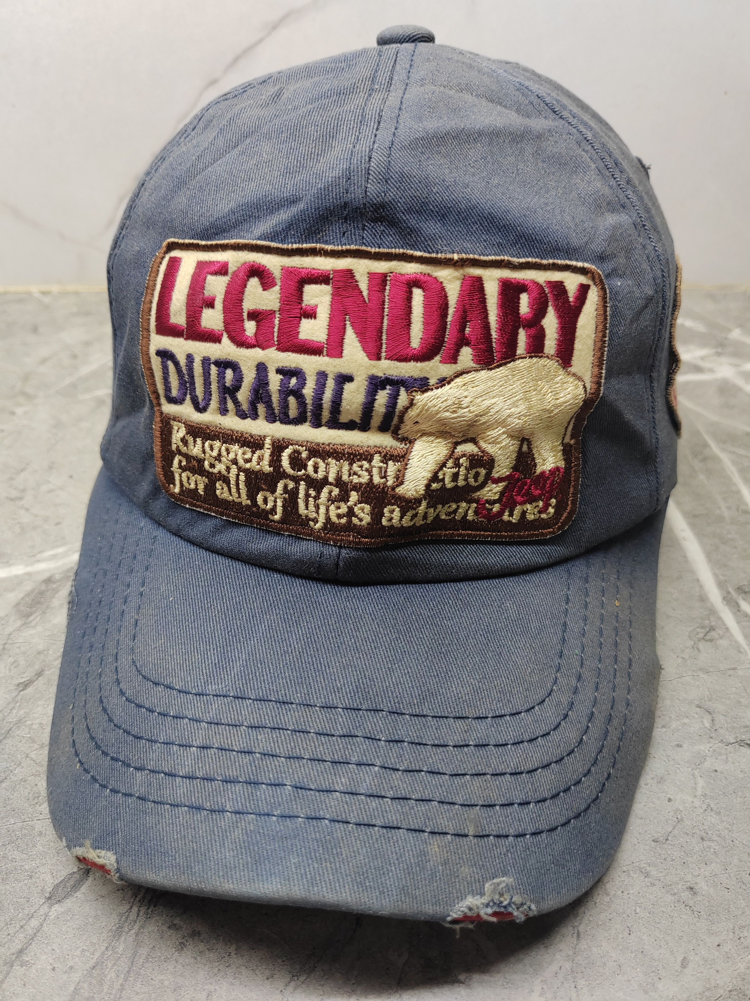 Jeep Vintage Jeep Distressed Style Cap Hat Size ONE SIZE - 1 Thumbnail