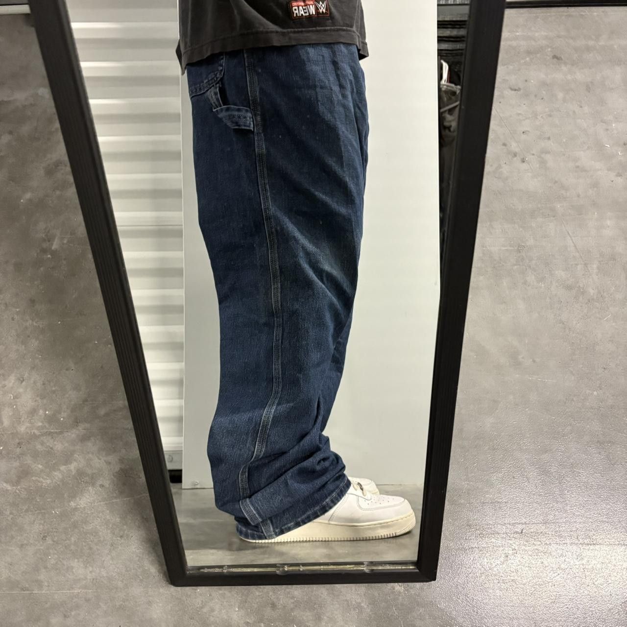 Vintage Crazy Vintage Y2K/2000s Baggy Carpenter Dark Blue Wash Denim Jeans! Size US 44 / EU 60 - 1 Thumbnail