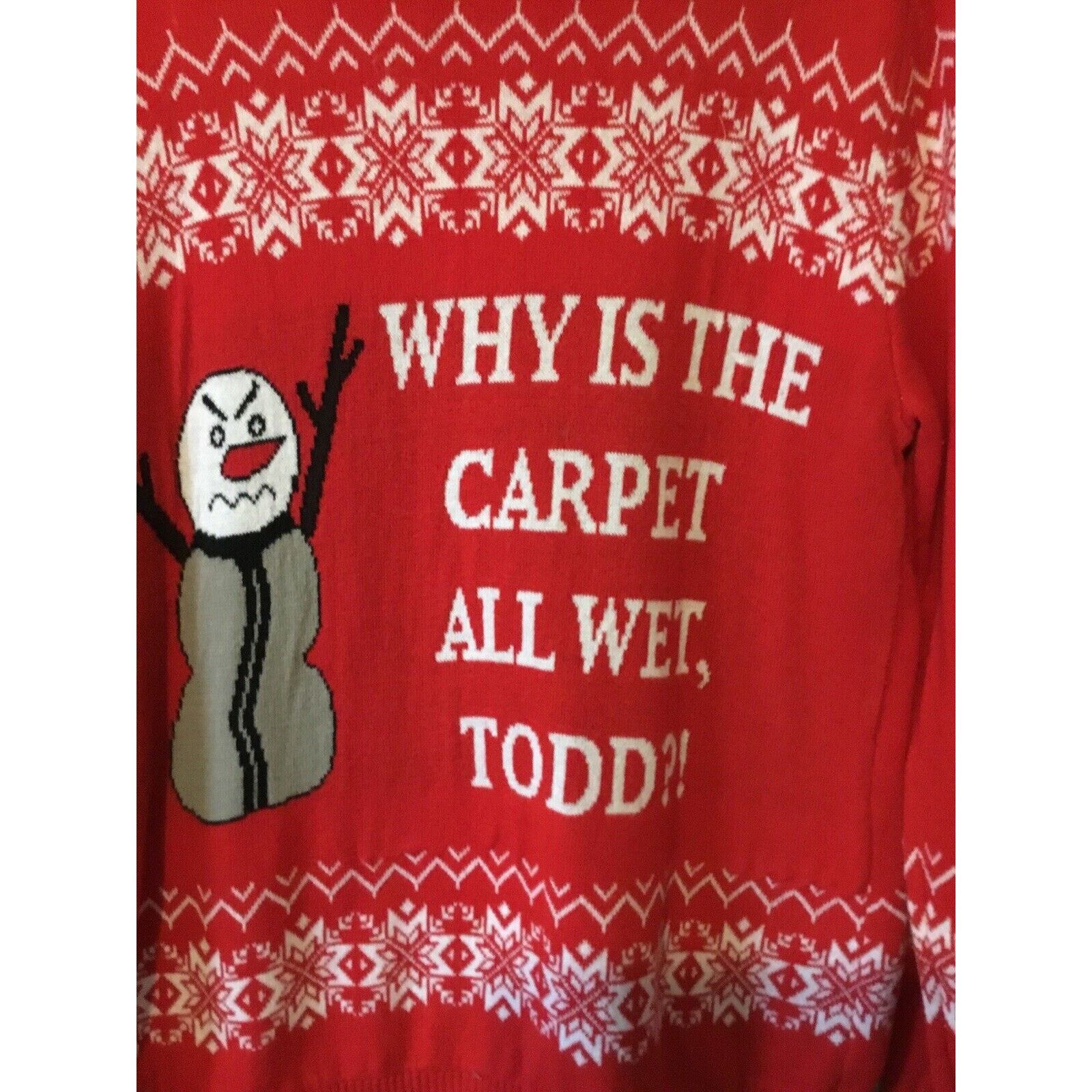 Alex Cannon Ugly Christmas Sweater Rare Reindeer Christmas Naughty Size M / US 6-8 / IT 42-44 - 1 Thumbnail