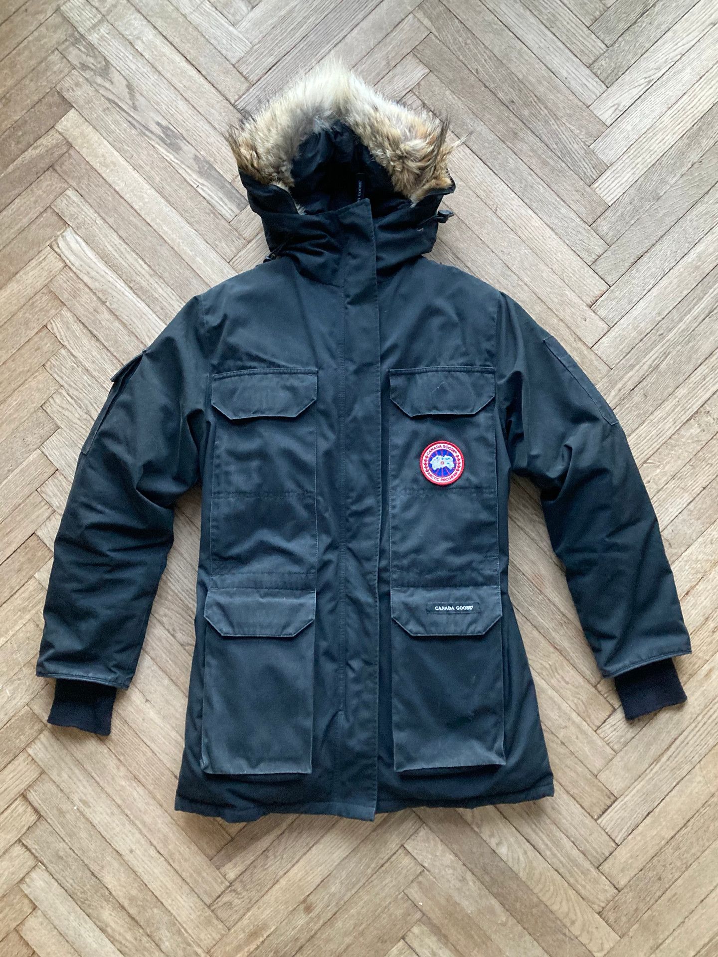 Image of Canada Goose Expedition Parka in Black, Women's (Size Small)