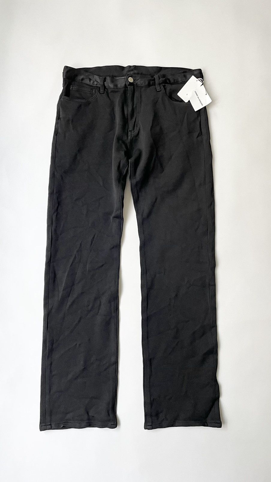 image of Comme Des Garcons x Comme Des Garcons Homme A/w 05 Black Tech Twill Trousers, Men's (Size 34)