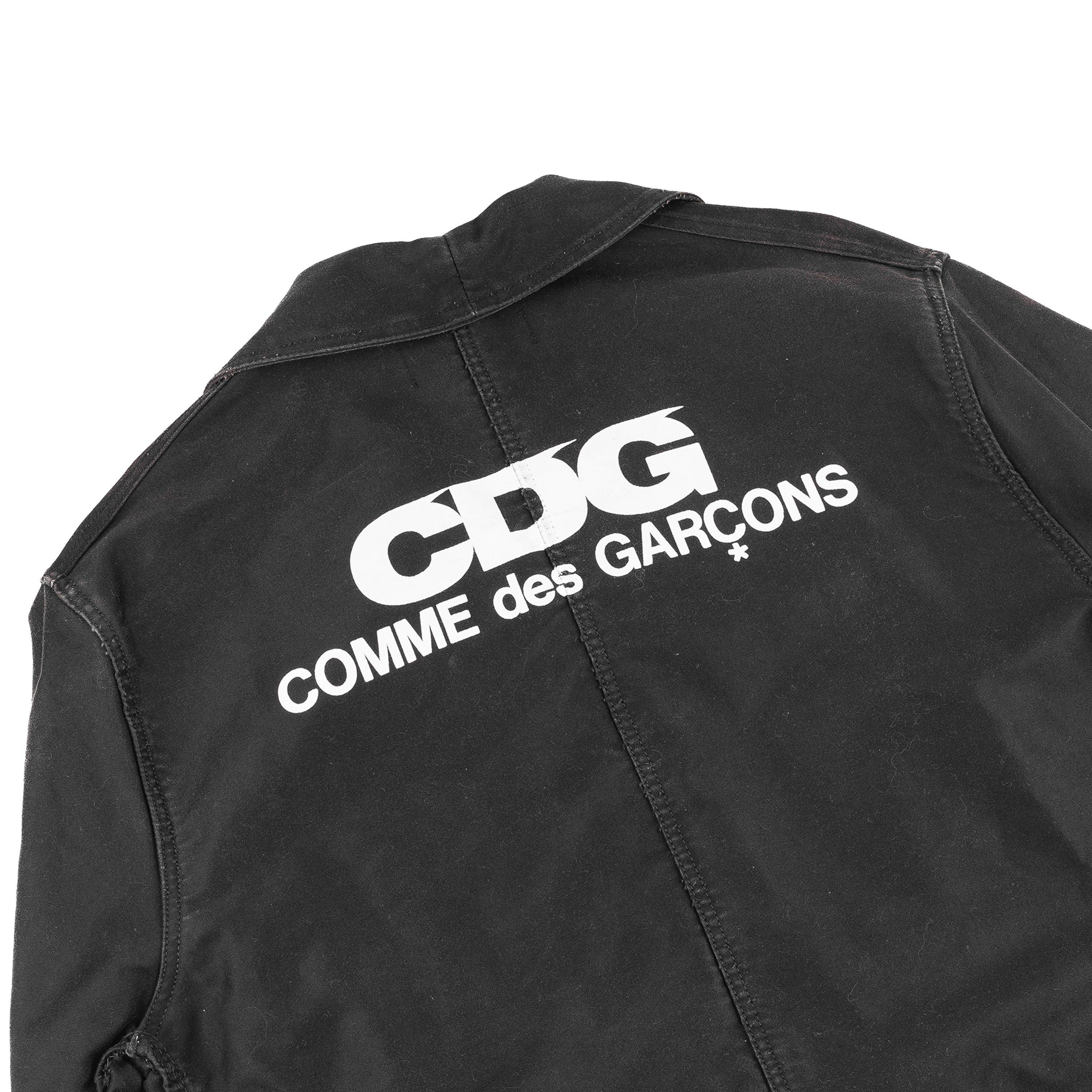 Comme des Garcons CDG x Le Laboureur 2019 Long Black Work Jacket Size US L / EU 52-54 / 3 - 2 Thumbnail