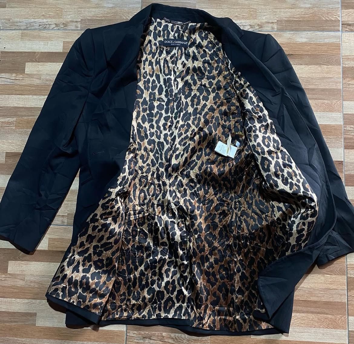 Dolce & Gabbana Vintage Dolce Gabbana Leopard Beige Suit Blazer Size US S / EU 44-46 / 1 - 2 Thumbnail