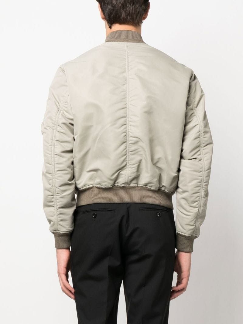 Tom Ford o1sndg1125 Contrast-Trim Bomber Jacket in Light Beige Size US M / EU 48-50 / 2 - 4 Thumbnail