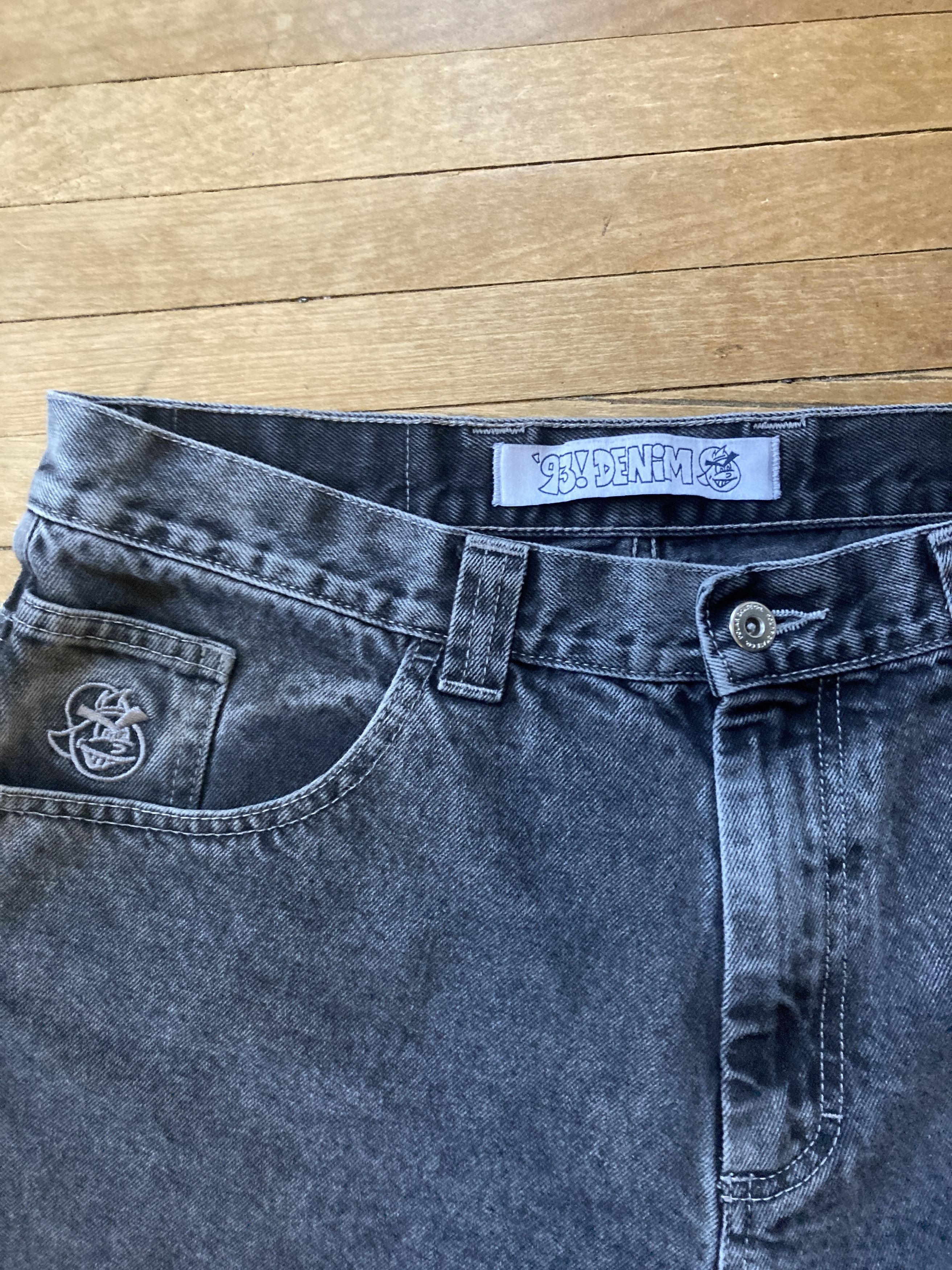 Polar Skate Co. Polar Skate Co. 93 Denim Black/Silver 34/32 Size US 34 / EU 50 - 3 Thumbnail