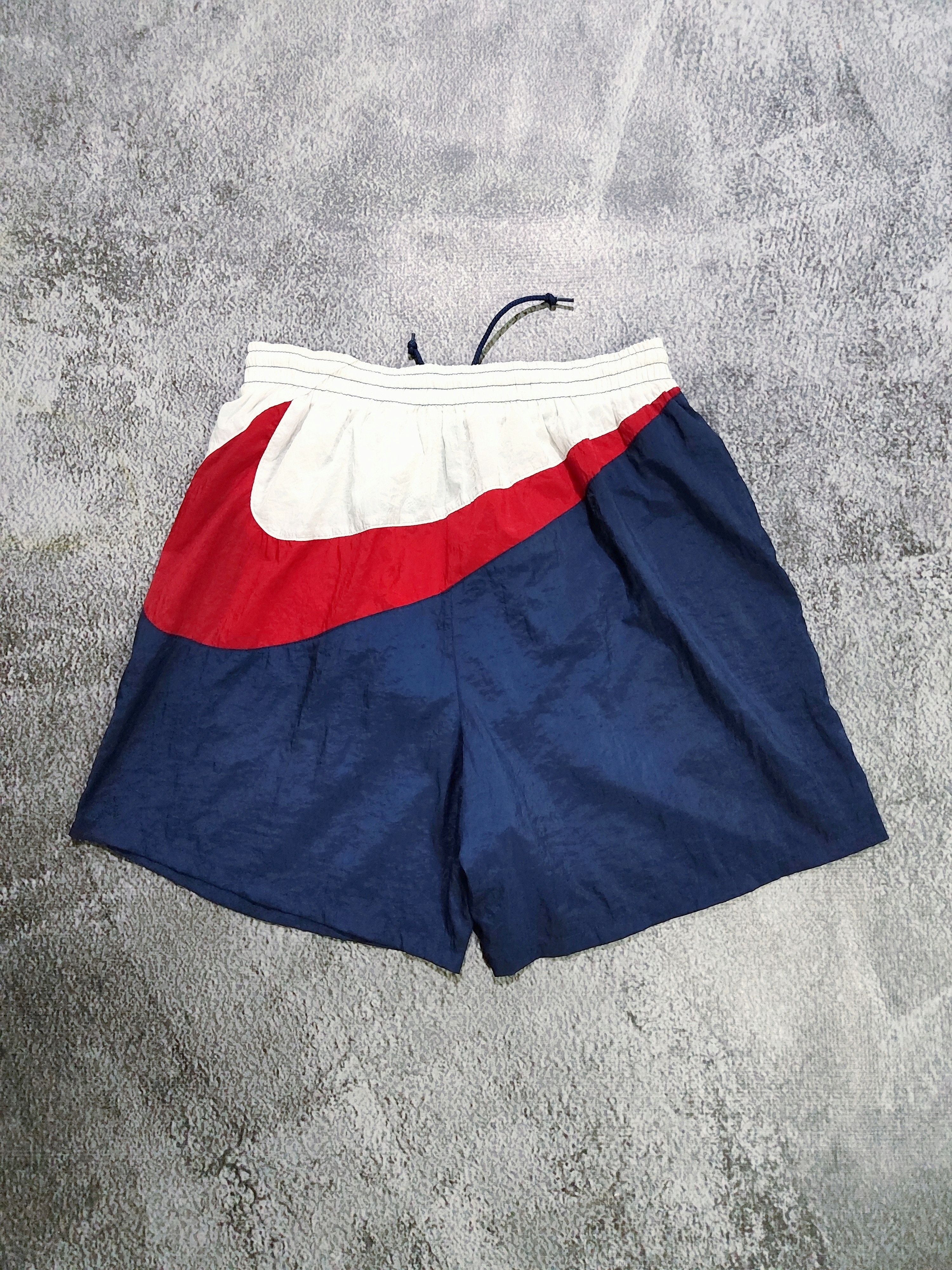 Vintage Nike Mesh Brief Swim Trunks Suit Wear Big Swoosh