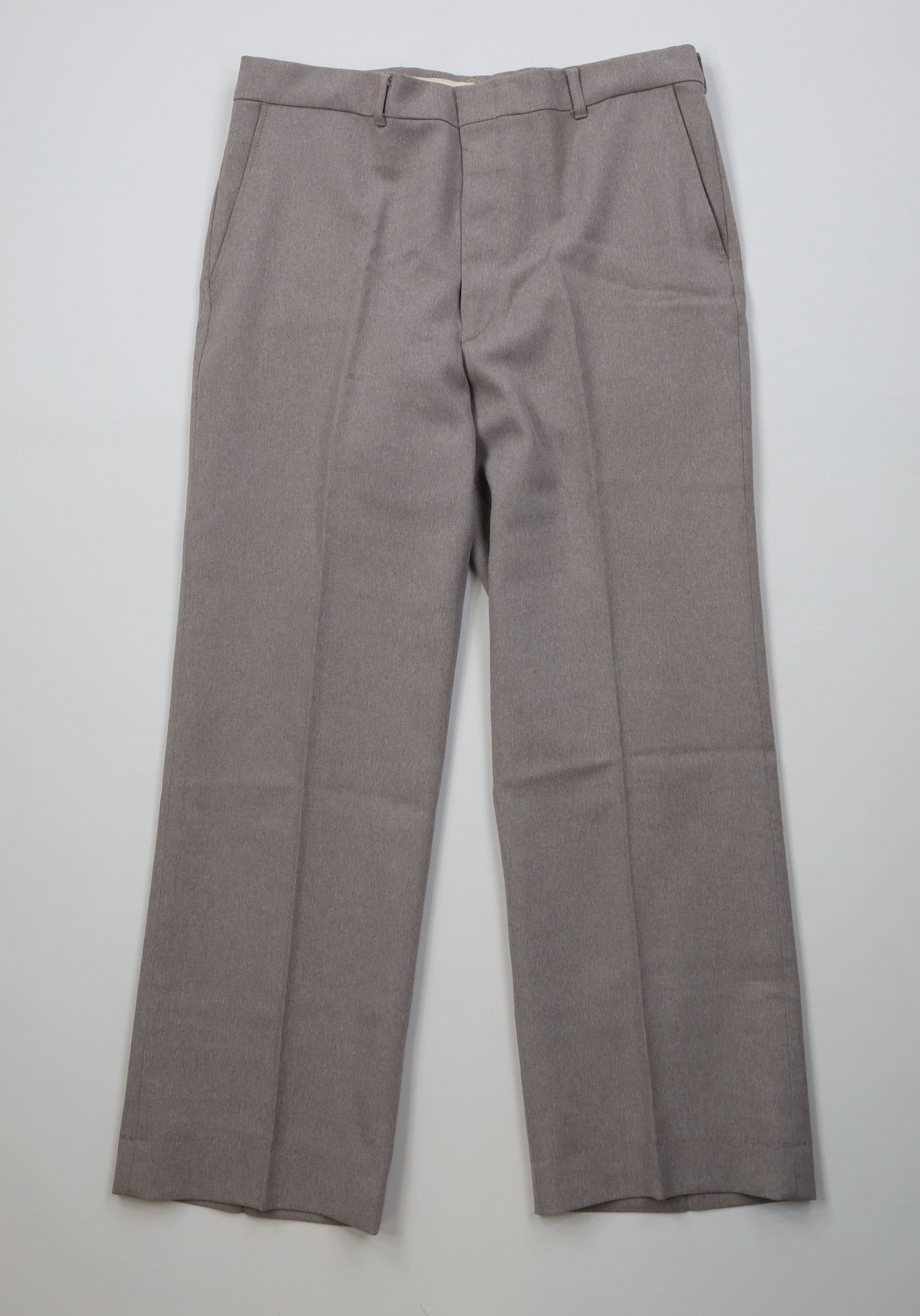 Vintage Vintage 70s Streetwear Flared Wide Leg Chino Pants Gray USA Size US 34 / EU 50 - 1 Thumbnail