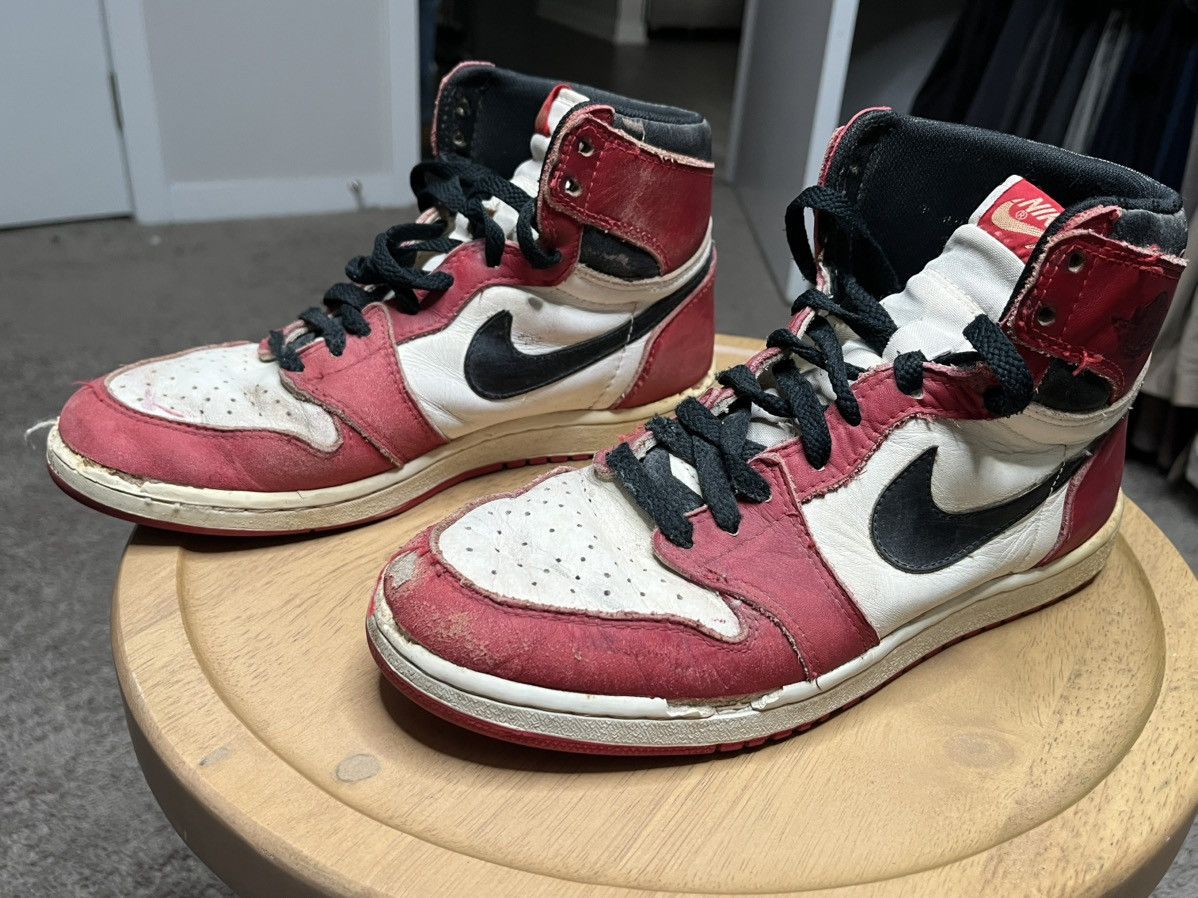 Jordan Brand × Nike × Vintage 1985 Jordan 1 Size US 9 / EU 42 - 3 Thumbnail