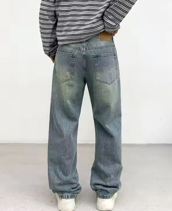 Jean Light-Wash Relaxed Fit Denim Jeans | Loose Fit Size US 36 / EU 52 - 2 Thumbnail