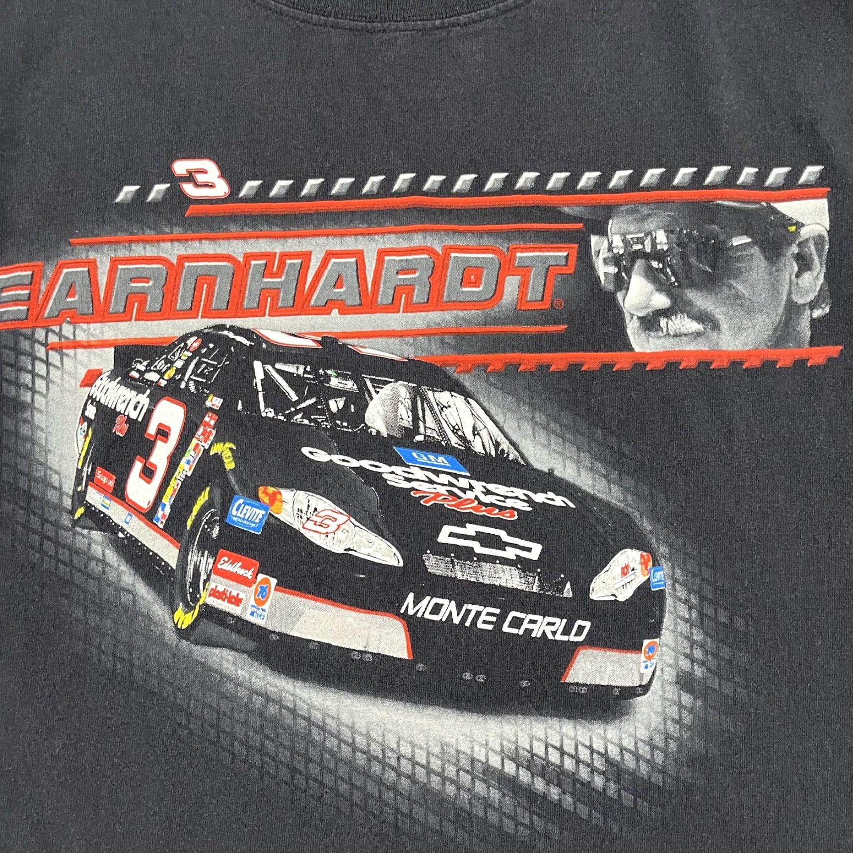 Chase Authentics Dale Earnhardt Shirt Adult Mens Large Faded Black Graphic Nascar Tee Goodwrench Size US L / EU 52-54 / 3 - 3 Thumbnail