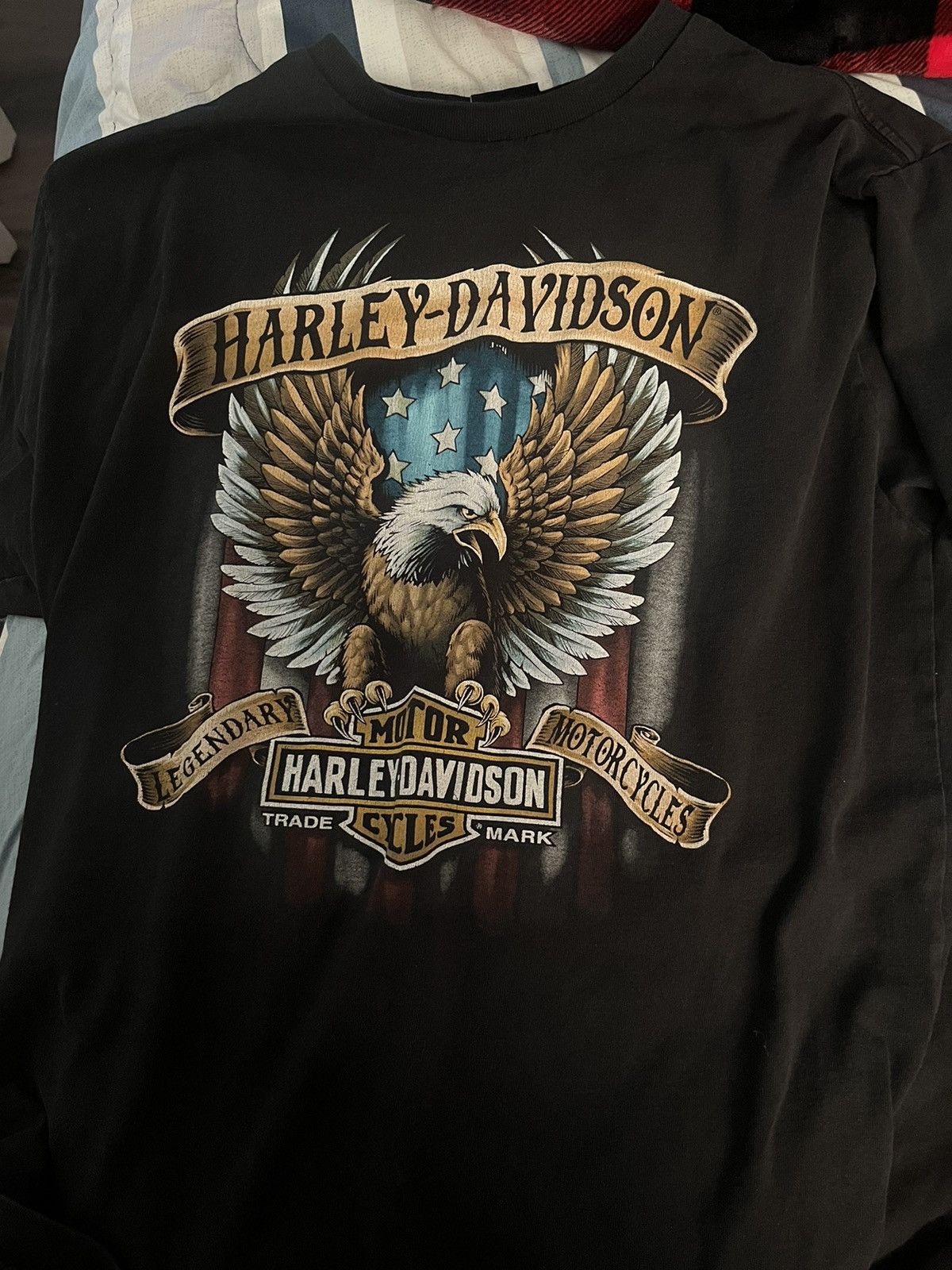 Harley Davidson Harley Davidson Phantom Vintage T shirt Black Size US XL / EU 56 / 4 - 1 Thumbnail
