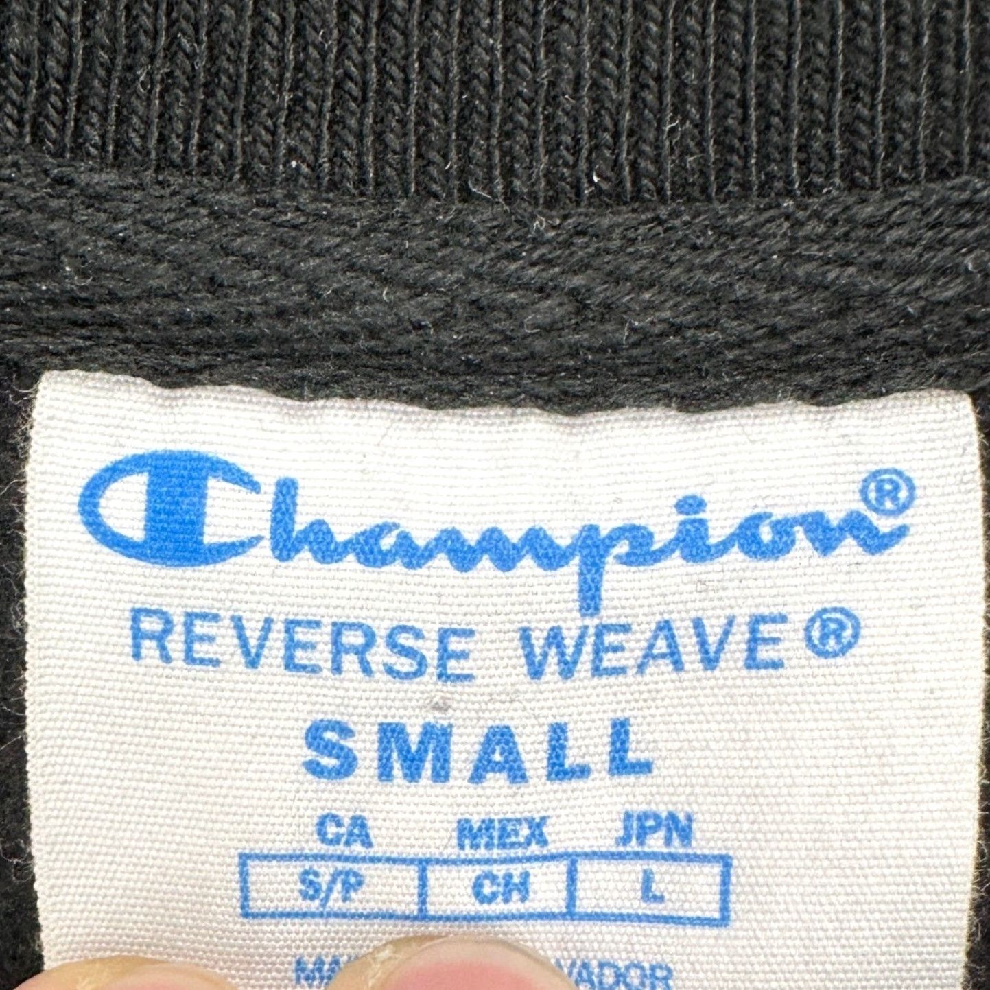 Champion Champion Reverse Weave Sweatshirt Mens Small Black Stockton Ospreys Crewneck Pullover Logo Graphic Print Size US S / EU 44-46 / 1 - 4 Thumbnail