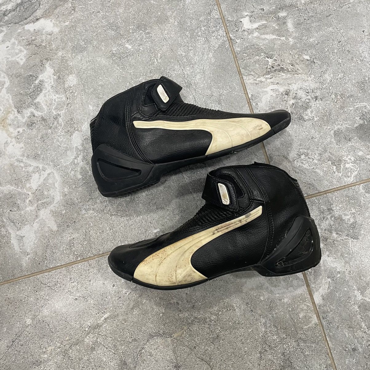 Japanese Brand Puma 90s flat bottes Moto Leather Boots Boxing Wrestling Size US 11 / EU 44 - 1 Thumbnail
