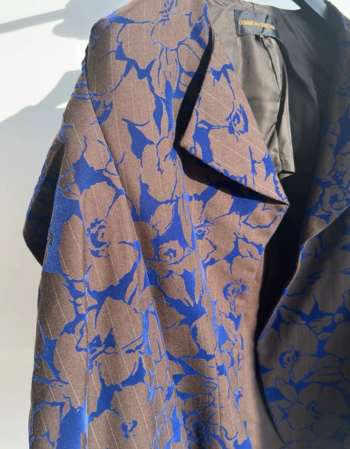 Comme des Garcons COMME des GARÇONS Wool Striped Flocked Cocoon Jacket K23 Size M / US 6-8 / IT 42-44 - 4 Thumbnail