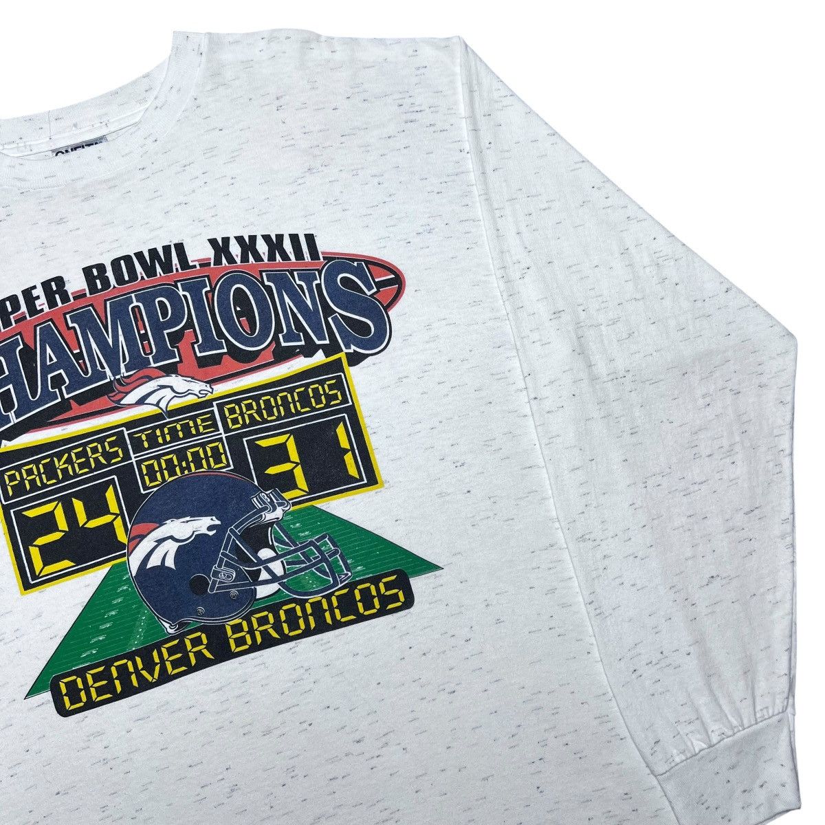 NFL 1998 NFL Denver Broncos Green Bay Packers Long Sleeve Shirt Size US XL / EU 56 / 4 - 14 Thumbnail