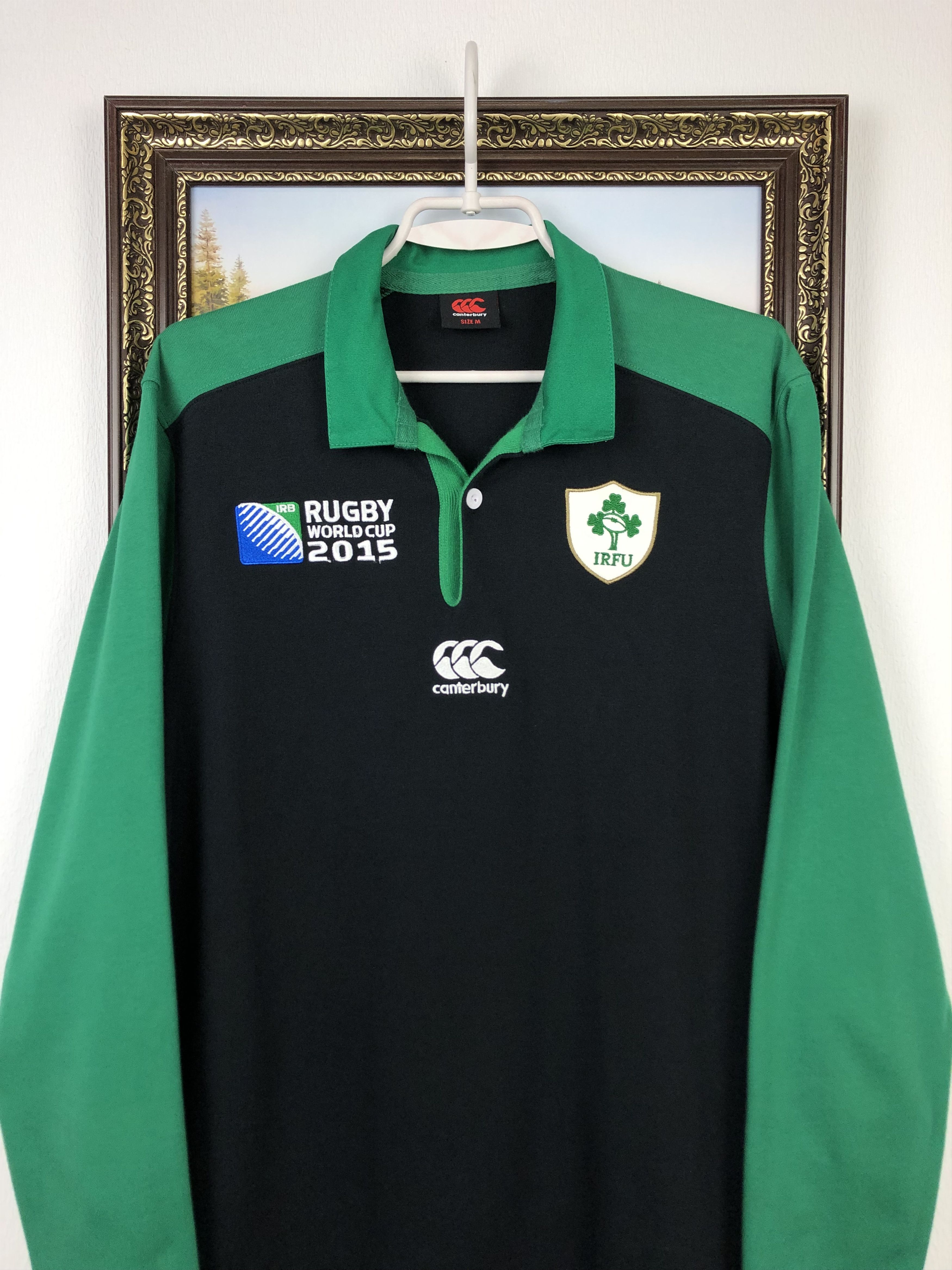 Vintage Ireland Canterbury Rugby World Cup Long Sleeve Jersey Tee Size US M / EU 48-50 / 2 - 2 Thumbnail