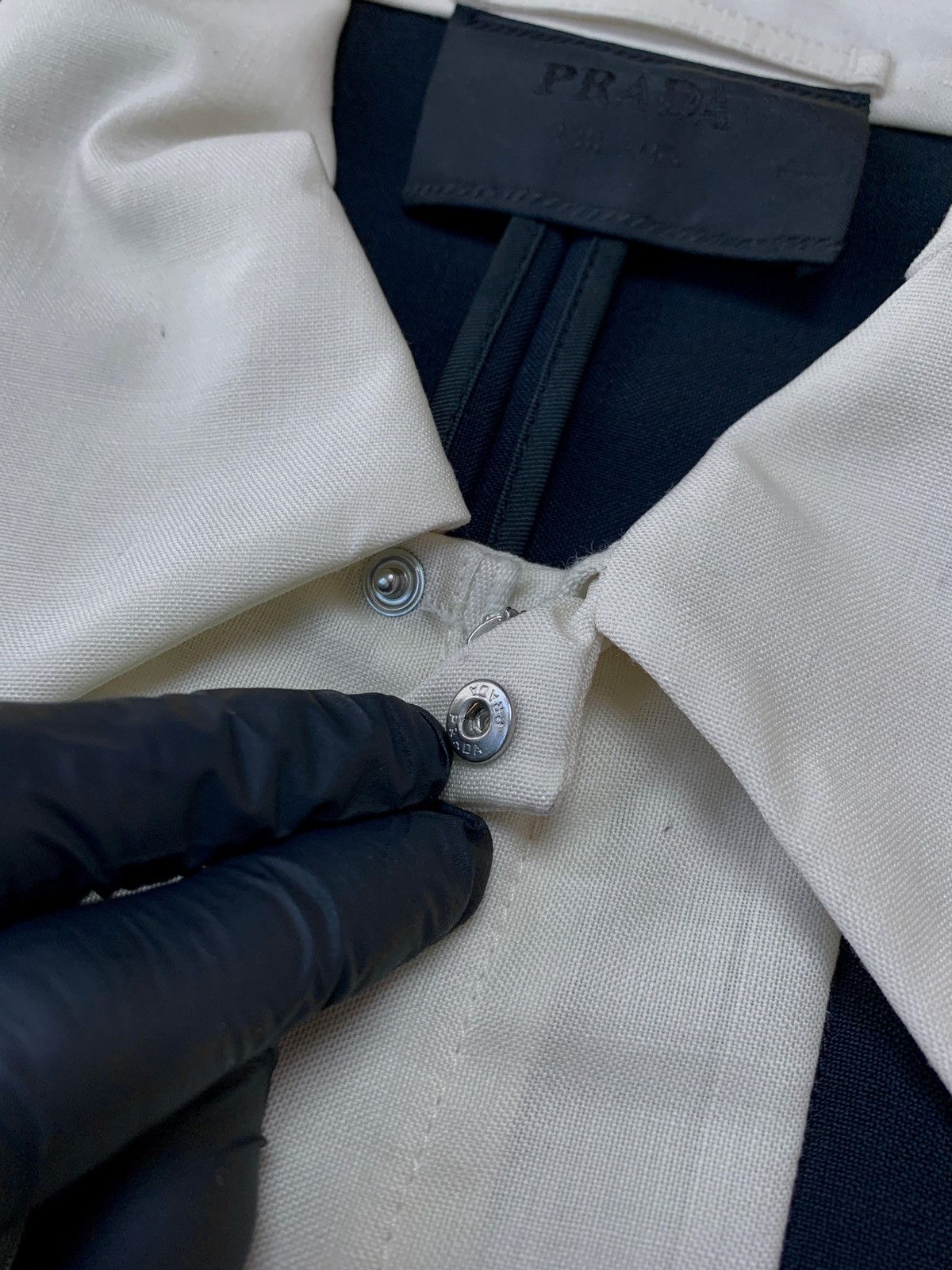 Prada FREE TAX! Two Tone Wool Work Jacket - Medium Size US M / EU 48-50 / 2 - 6 Thumbnail