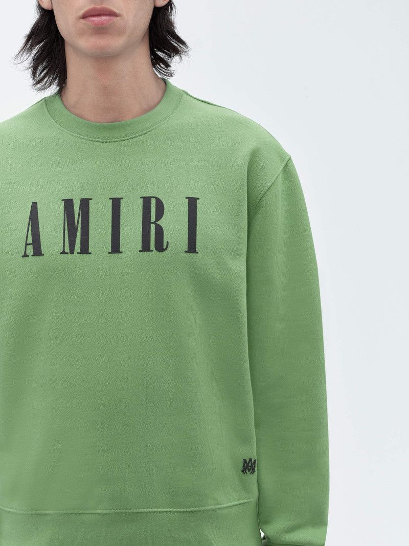 Amiri o1gr1nt0426 Core Logo Crew Mineral Sweatshirt in Green Size US XL / EU 56 / 4 - 6 Thumbnail