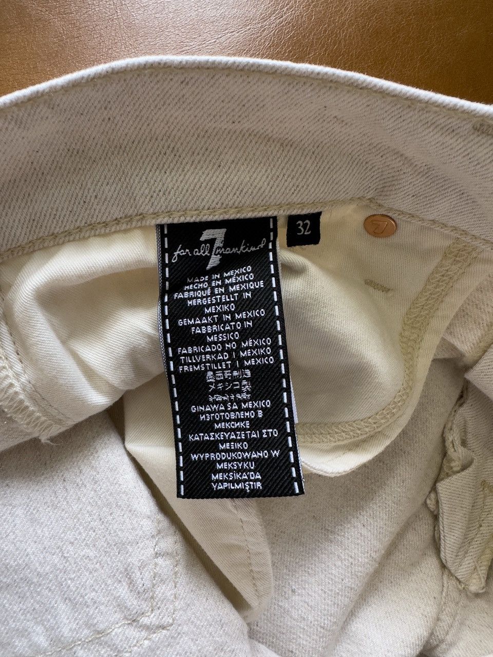 7 For All Mankind 7 for all Mankind Slimmy Jeans - White - Size 32 Size US 32 / EU 48 - 5 Thumbnail