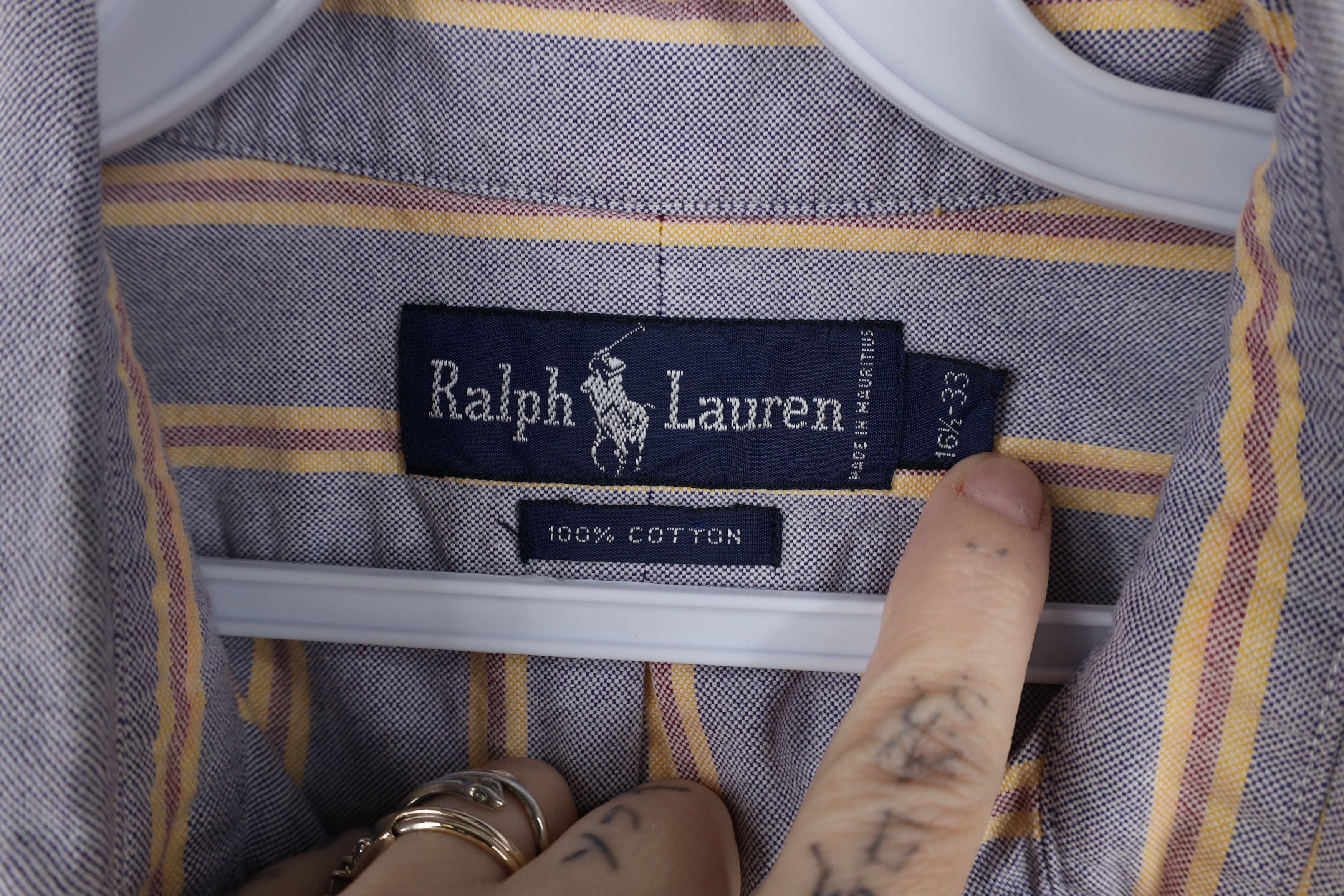 Ralph Lauren Vintage 90s Ralph Lauren Oxford Collared Button Down Shirt Size US M / EU 48-50 / 2 - 9 Thumbnail