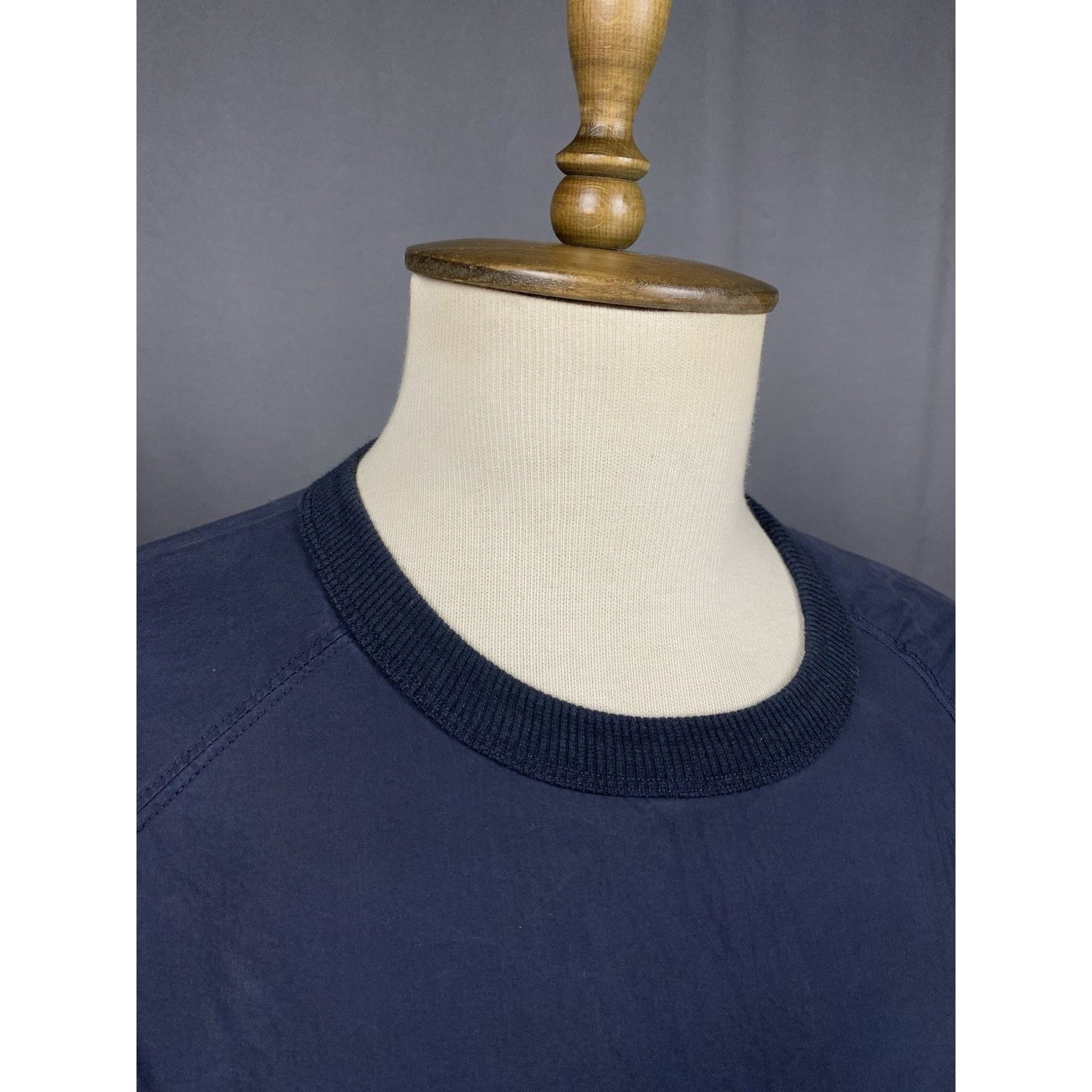 Our Legacy Our Legacy Men's Navy Blue Crewneck Lightweight Cotton Sweat Size US M / EU 48-50 / 2 - 6 Thumbnail
