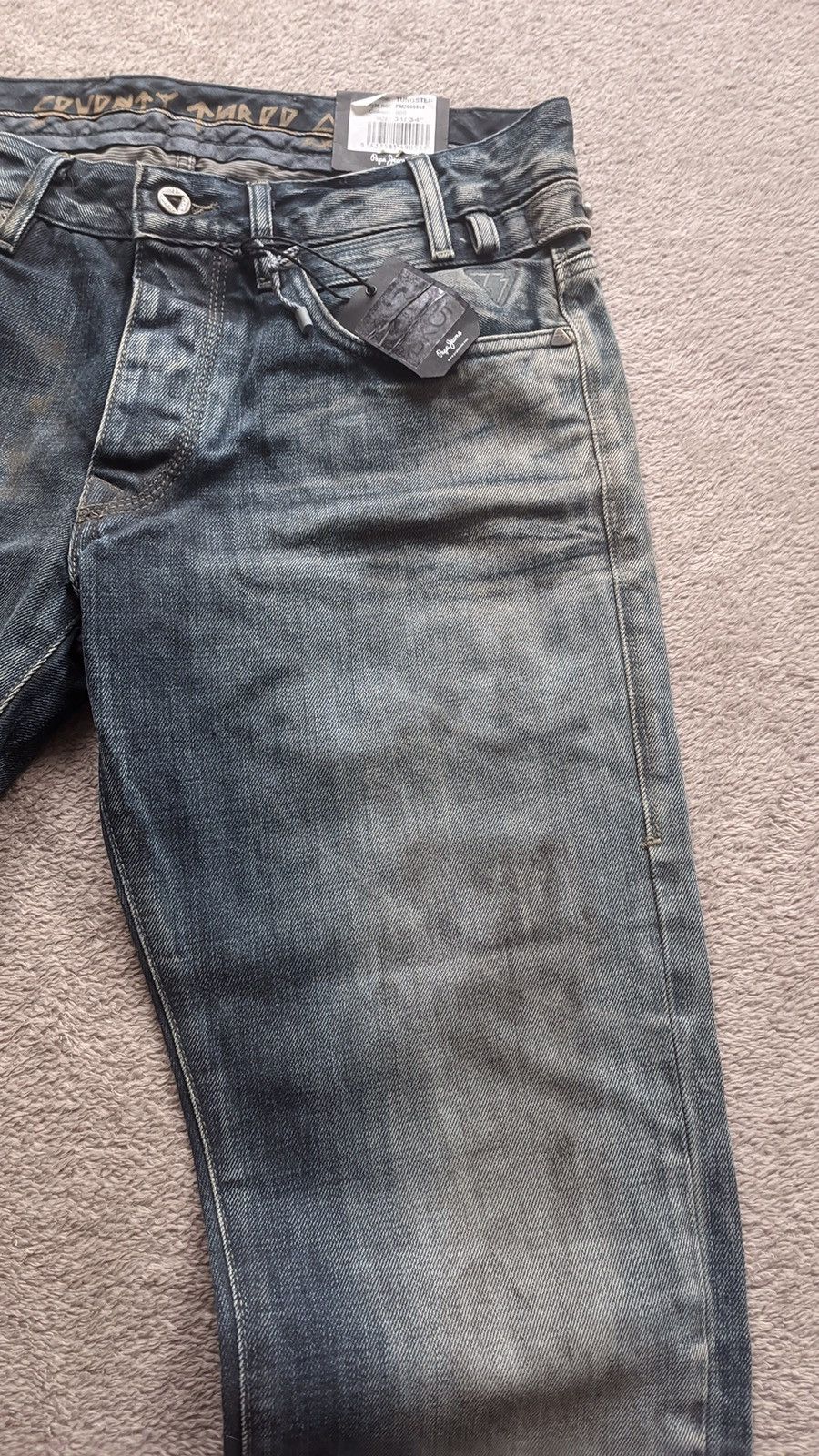 If Six Was Nine × Japanese Brand × Le Grande Bleu (L.G.B.) Sick Pepe Jeans Dirty Y2K faded Mudwash Rusty denim Size US 30 / EU 46 - 3 Thumbnail