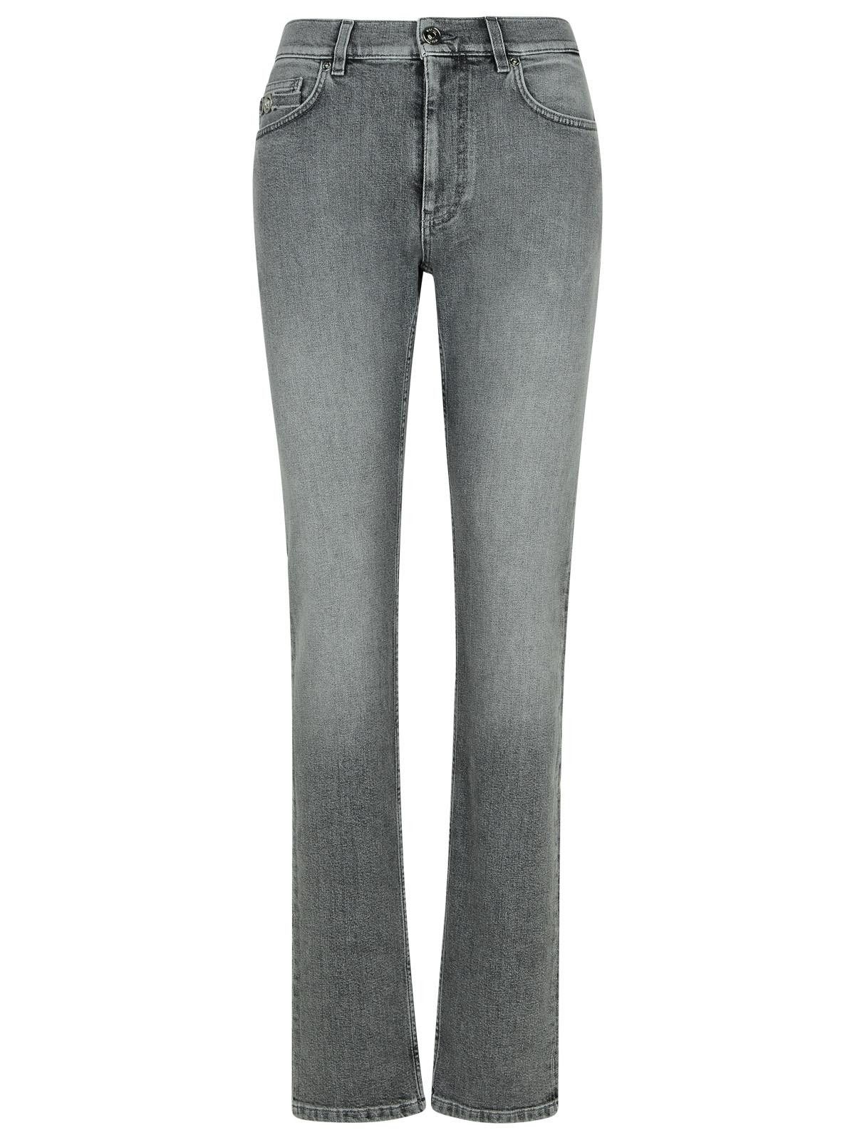 Versace VERSACE Gray Cotton Jeans Size US 31 - 1 Thumbnail