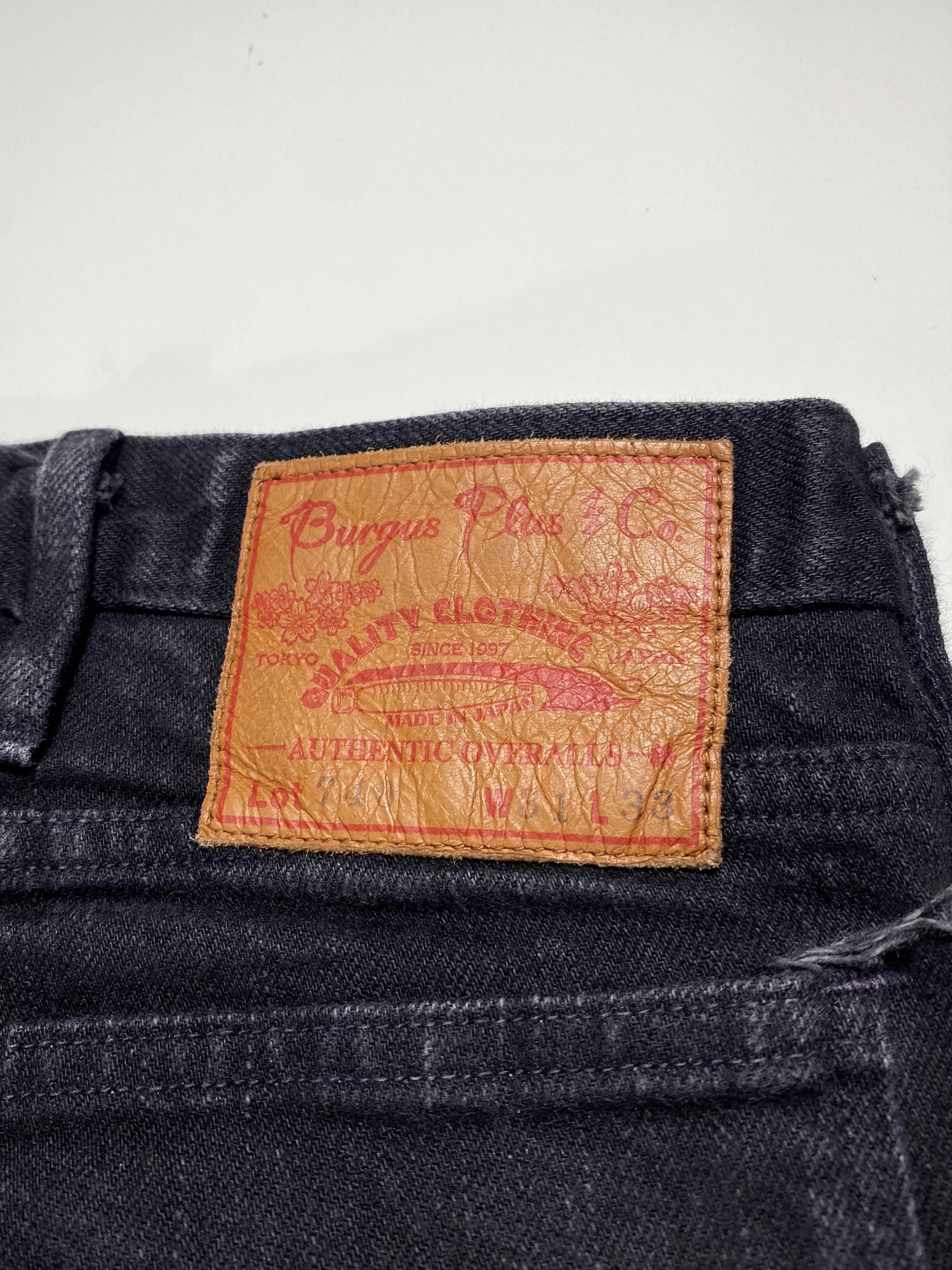Burgus Plus Burgus Plus Lot 740-ST Black Denim Size 31x28 Size US 31 - 8 Thumbnail