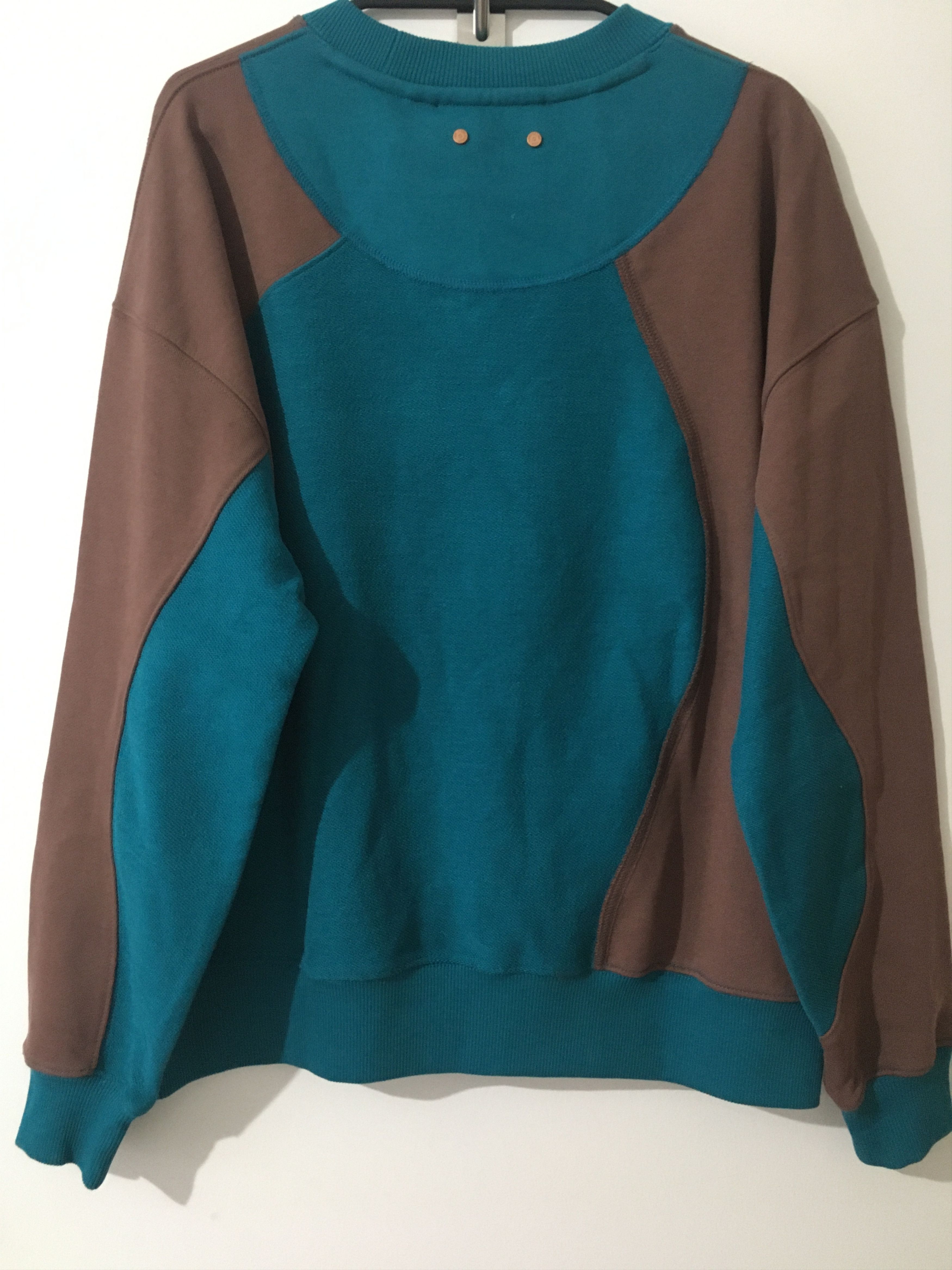 Andersson Bell Inside Out Curved Sweatshirt Blue Green | Brown Size US S / EU 44-46 / 1 - 6 Thumbnail