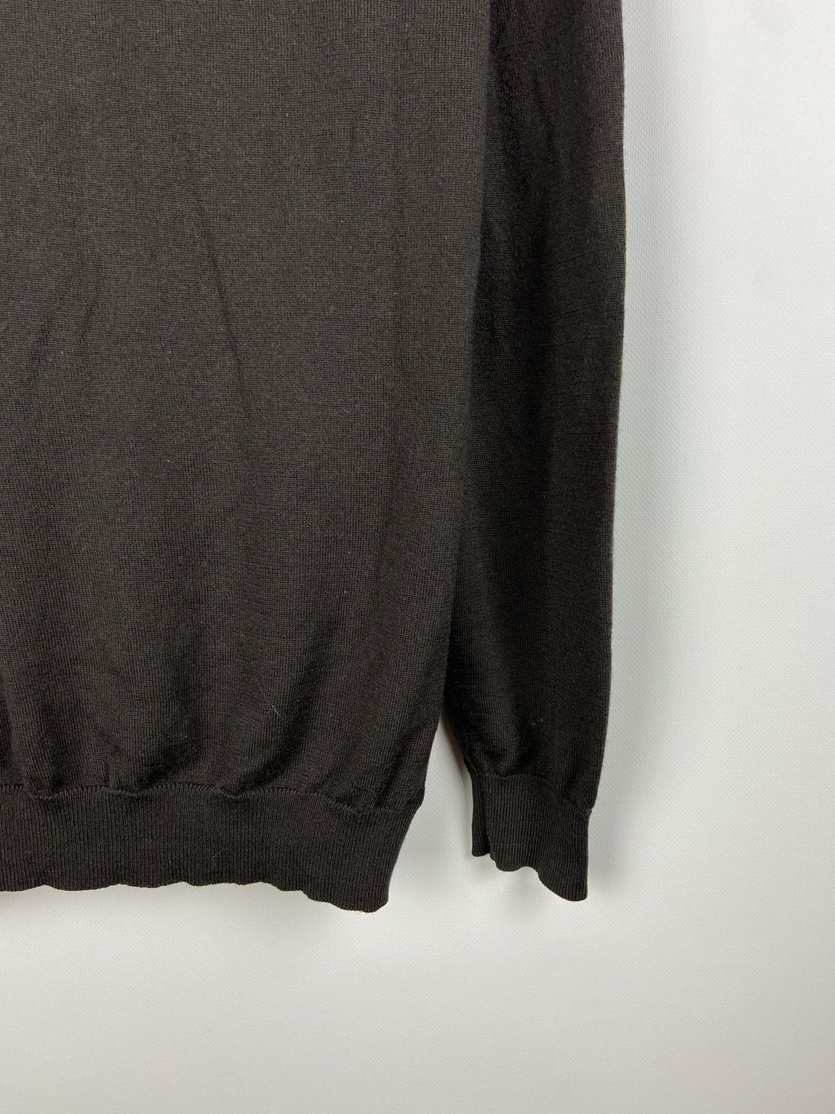 Balmain × Vintage Vintage Balmain Sweatshirt Collared Button Long Sleeve Wool Size US XL / EU 56 / 4 - 18 Thumbnail